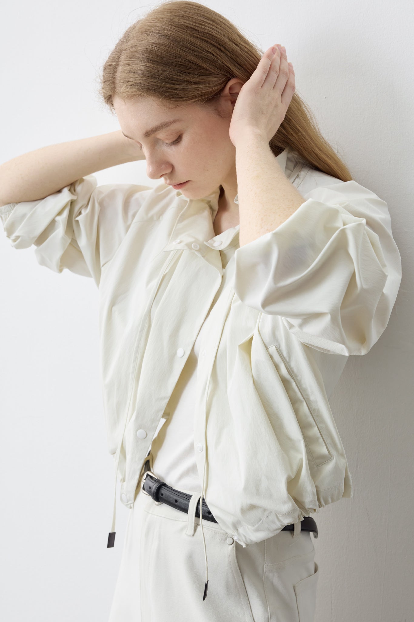 UV Protection Drawstring Light Blouson