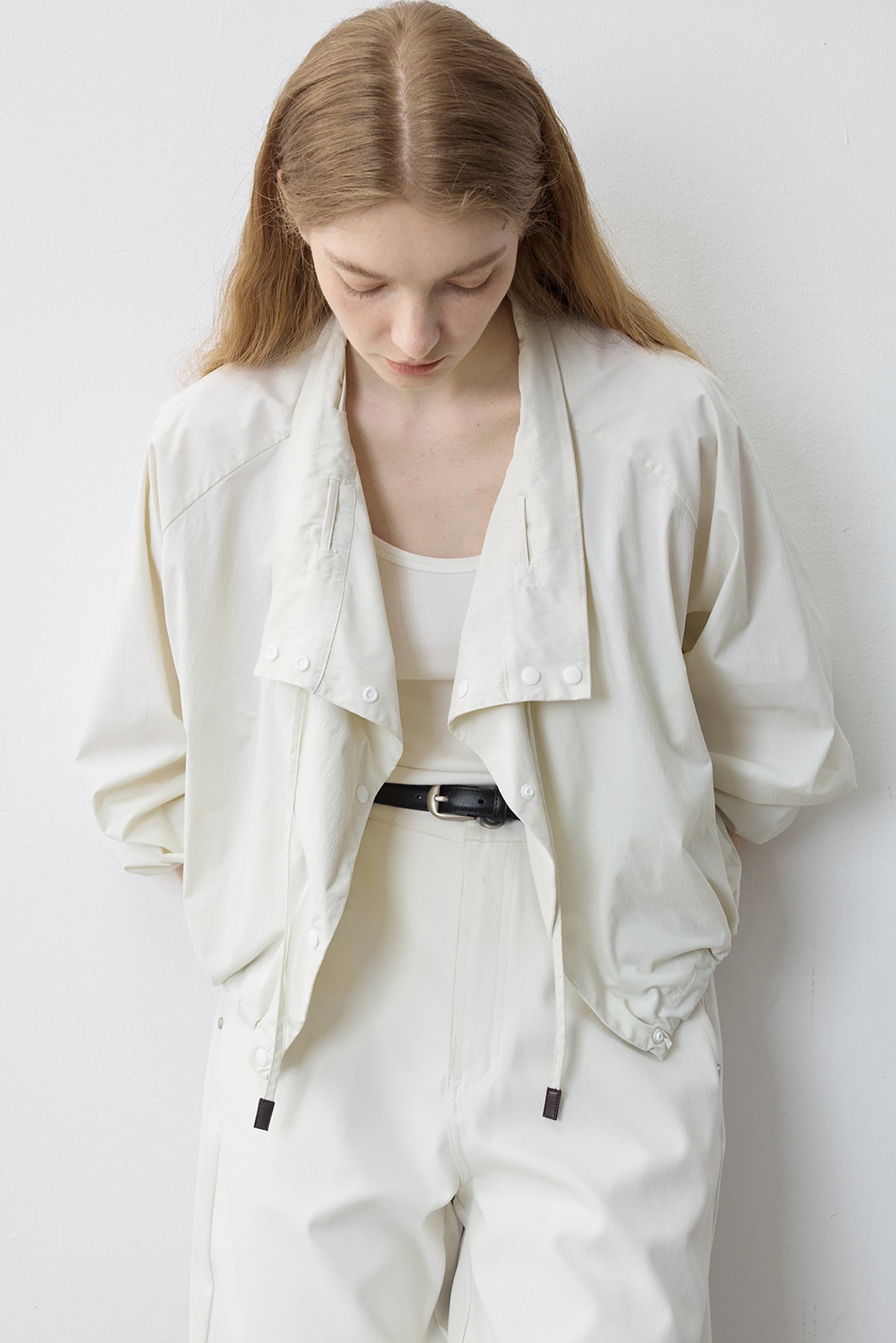 UV Protection Drawstring Light Blouson