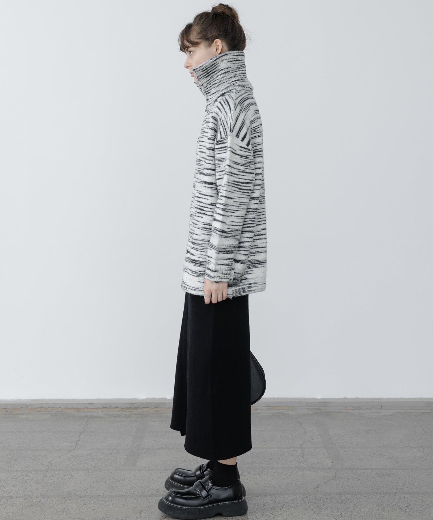 Half-Zip Oversized Polo Knit Pullover
