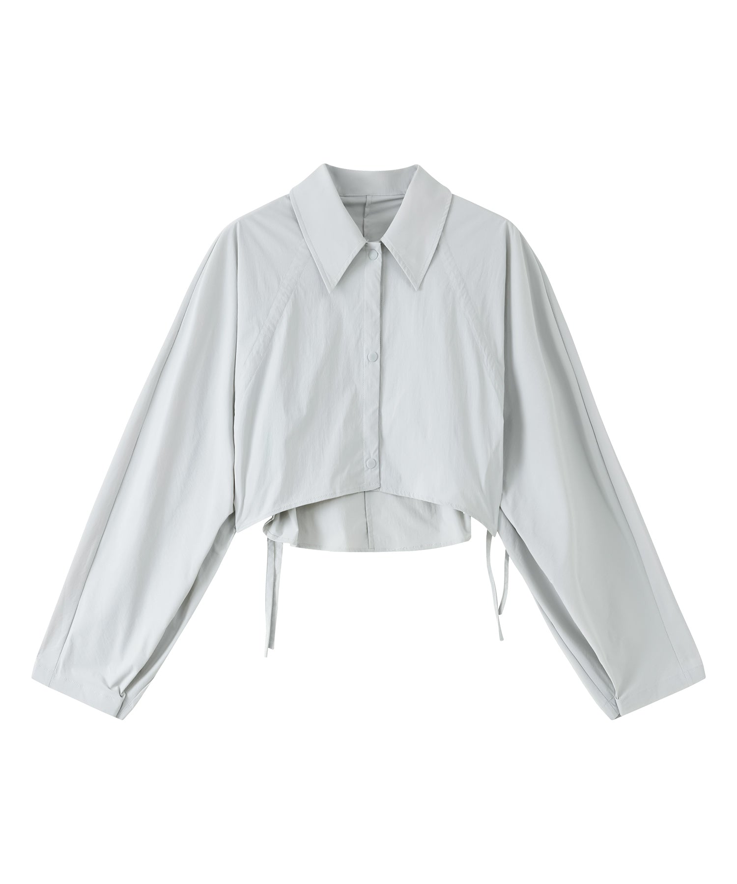 UV-blocking Back Drawstring Gather Cropped Light Jacket