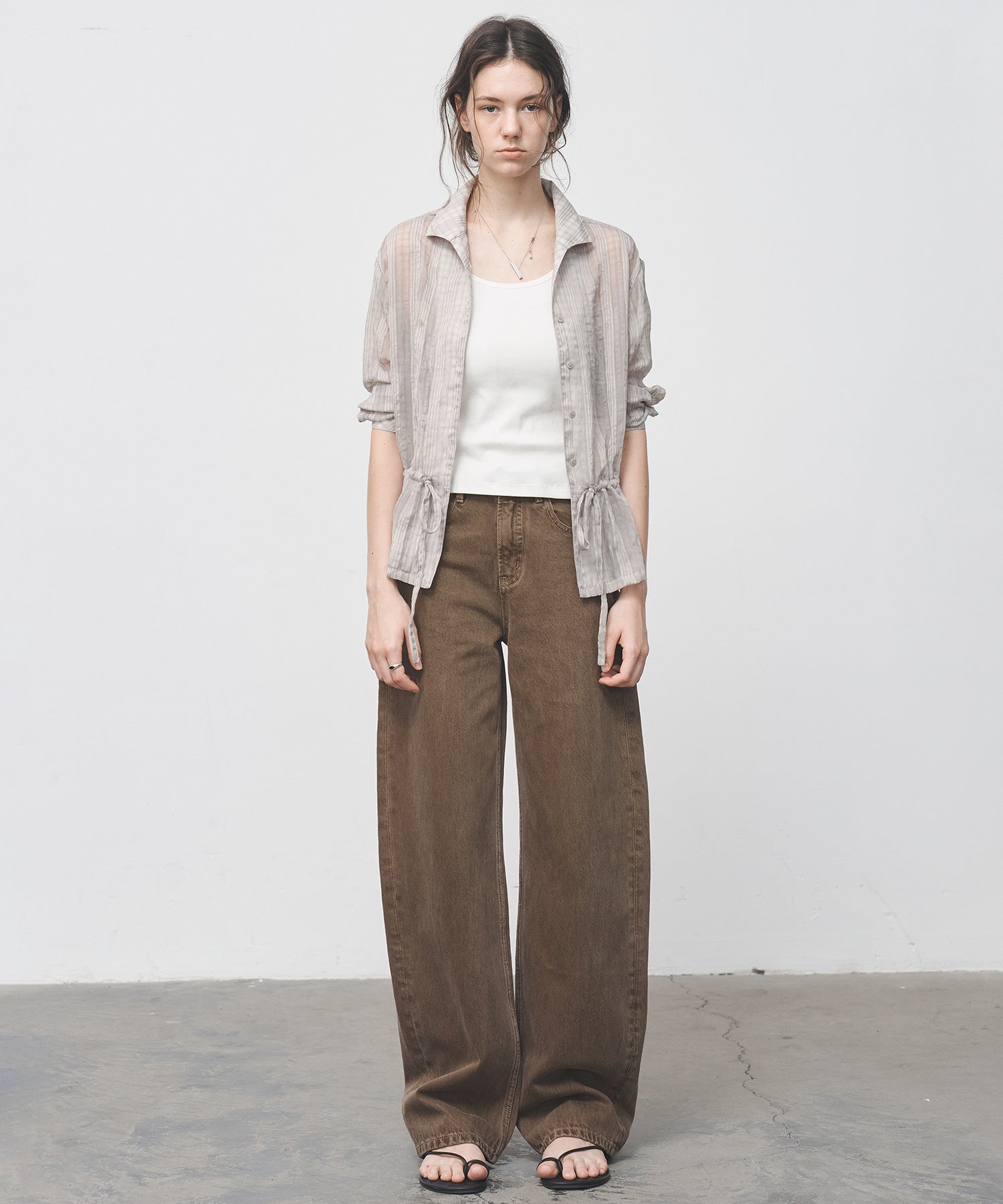 Mid-Rise Straight Wide-Leg Jeans