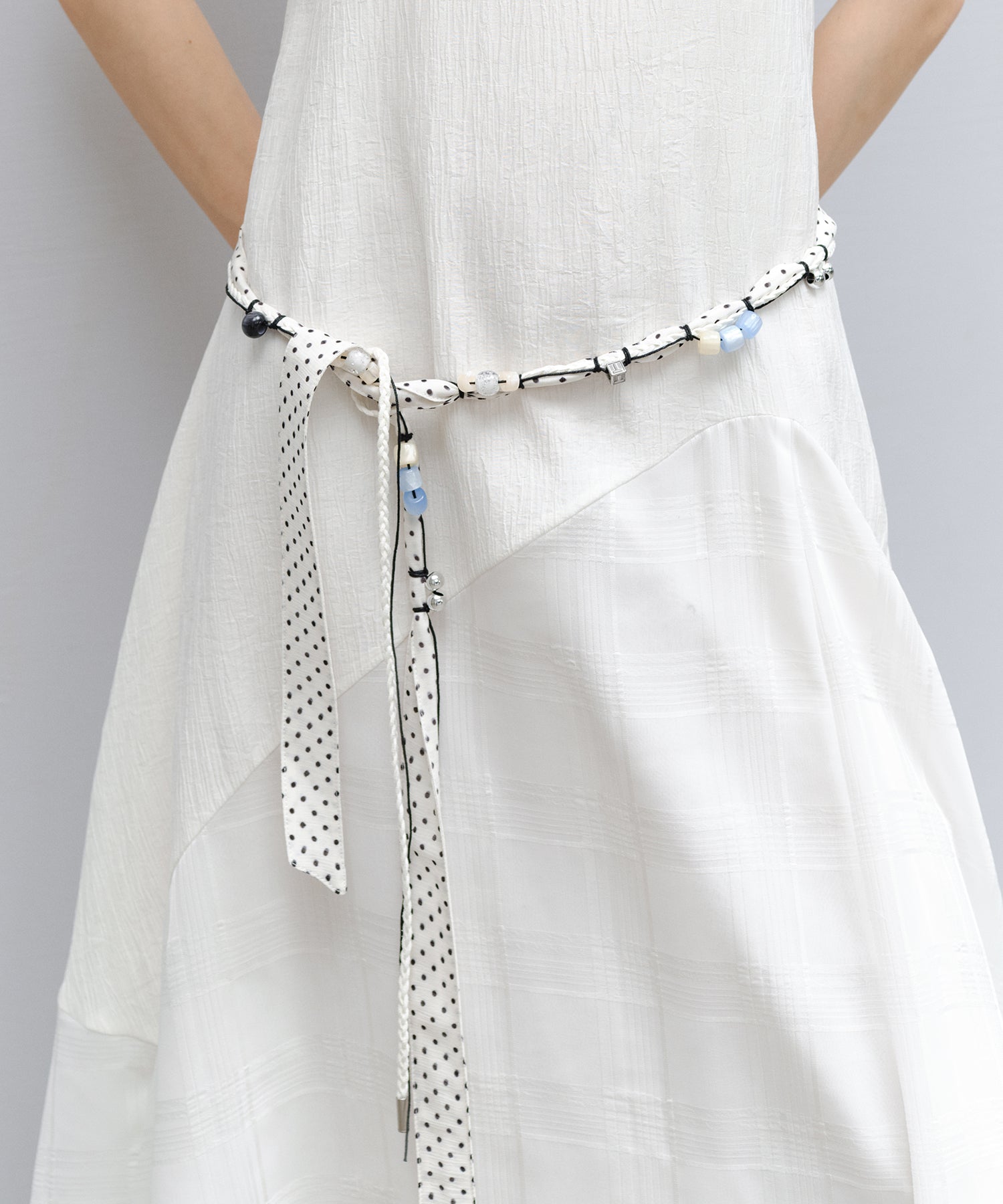 「6月上旬~中旬出荷」Handcrafted Beaded Cord Belt