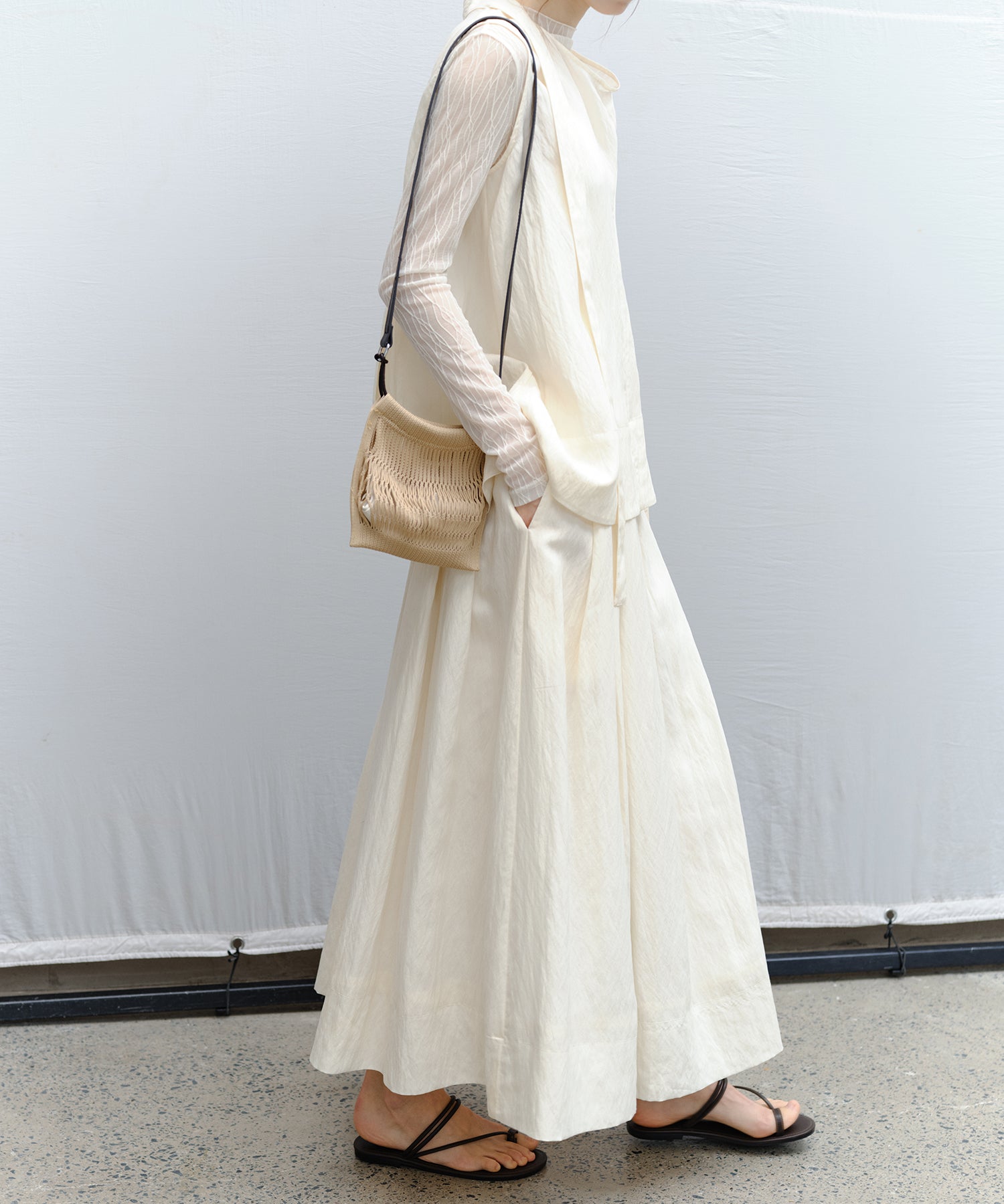 Flared Long Skirt