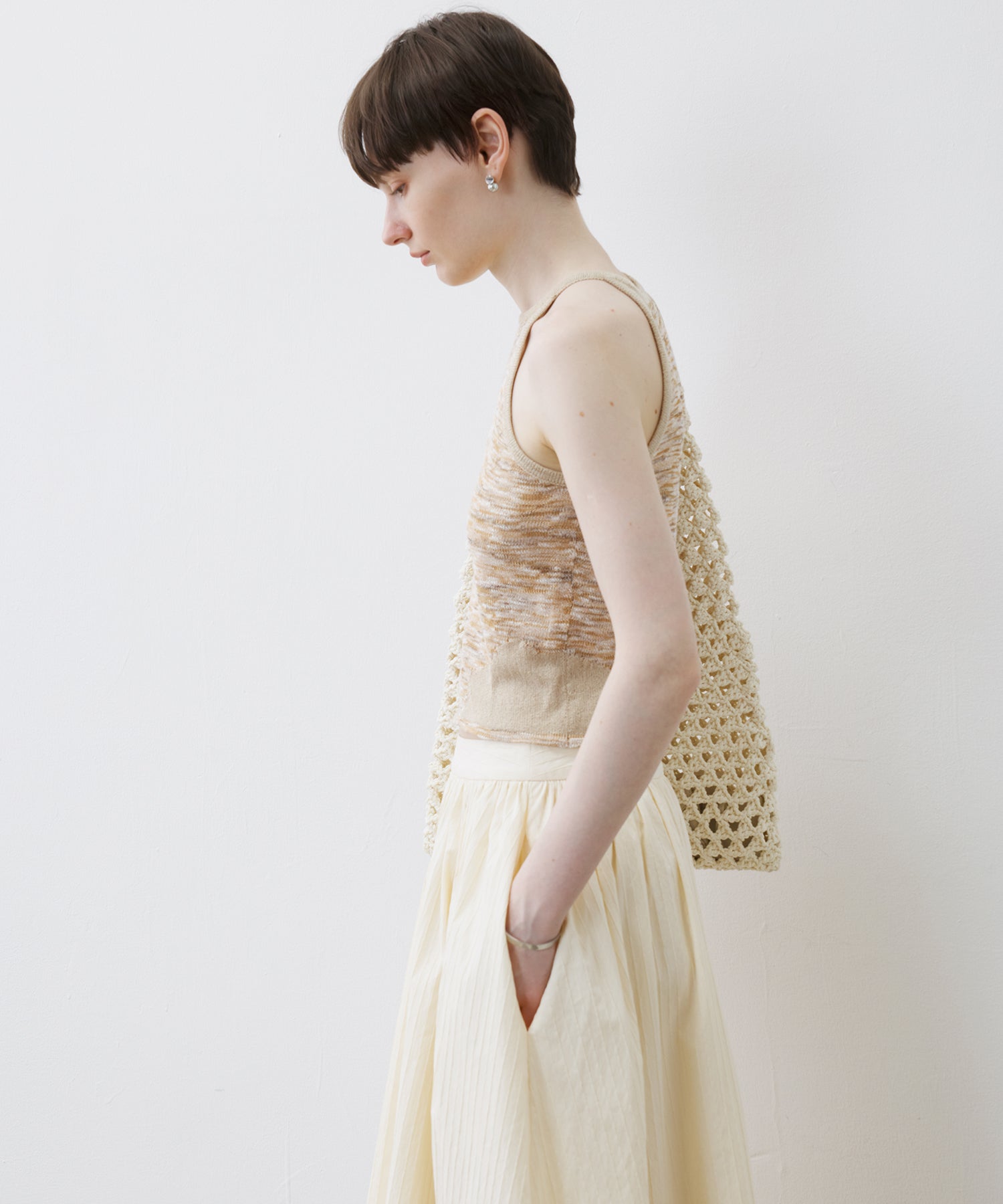 Melange Knit Halter Tank