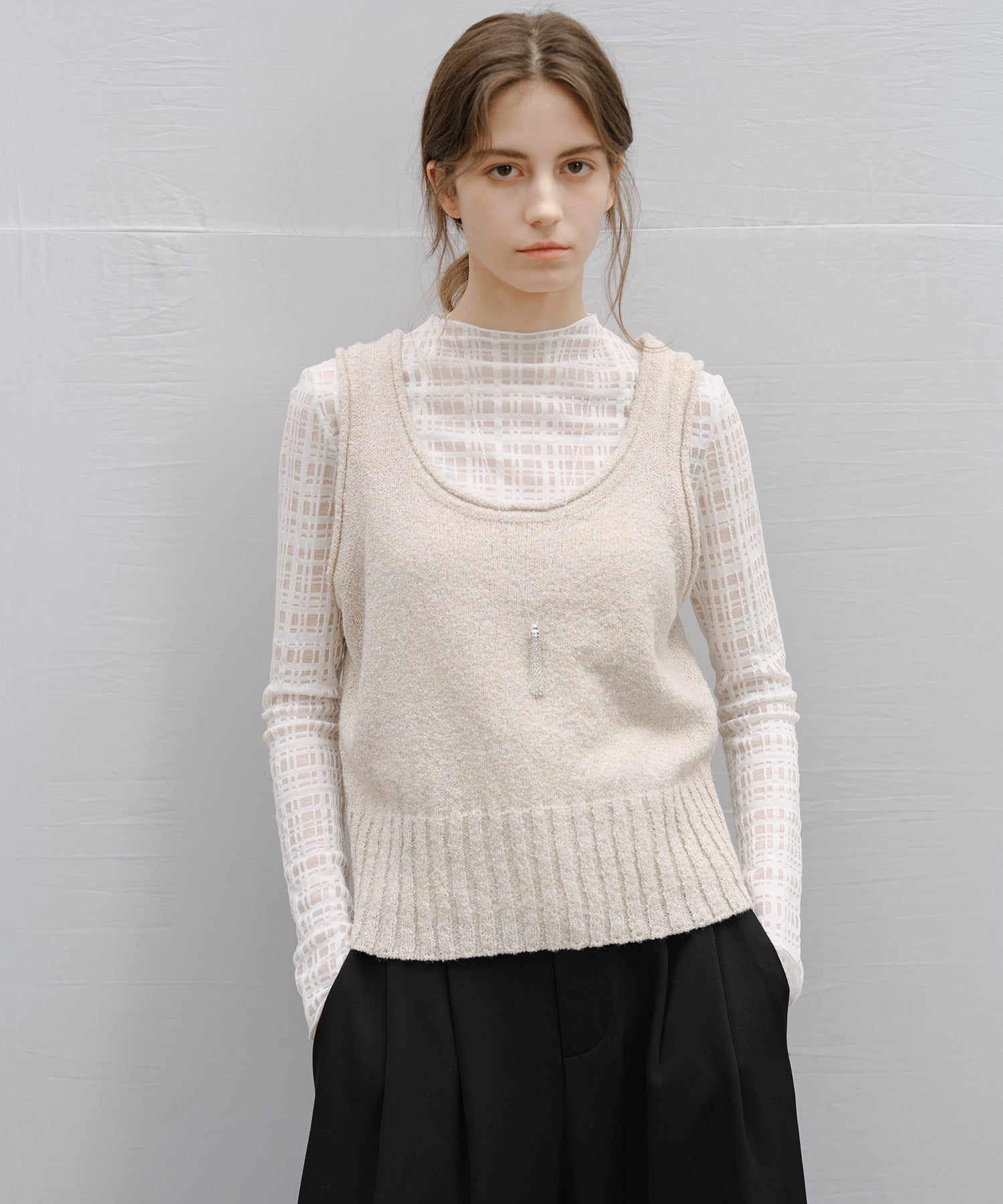 “Shipping in early March” Marl Knit Tank Vest