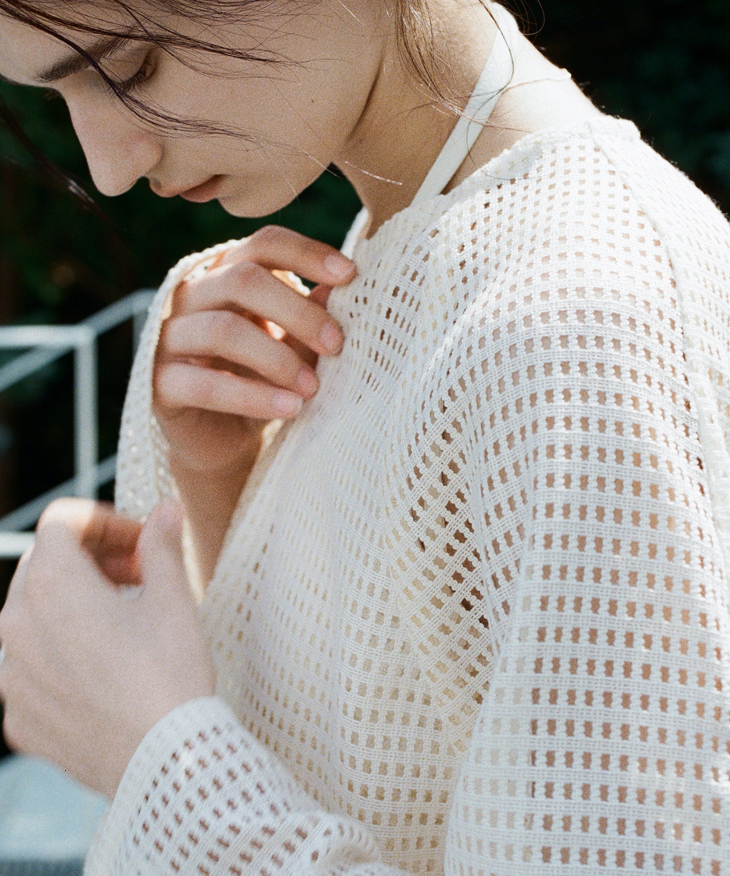 Sheer Cutwork Short Bolero Cardigan