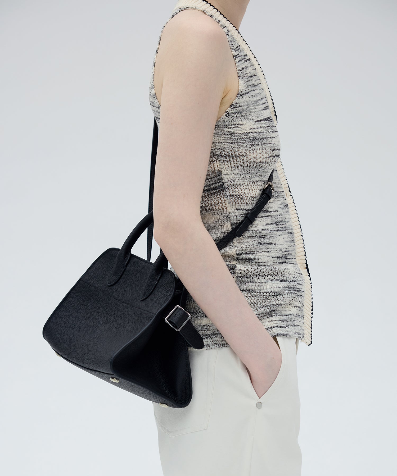 Melange Halter Knit Top