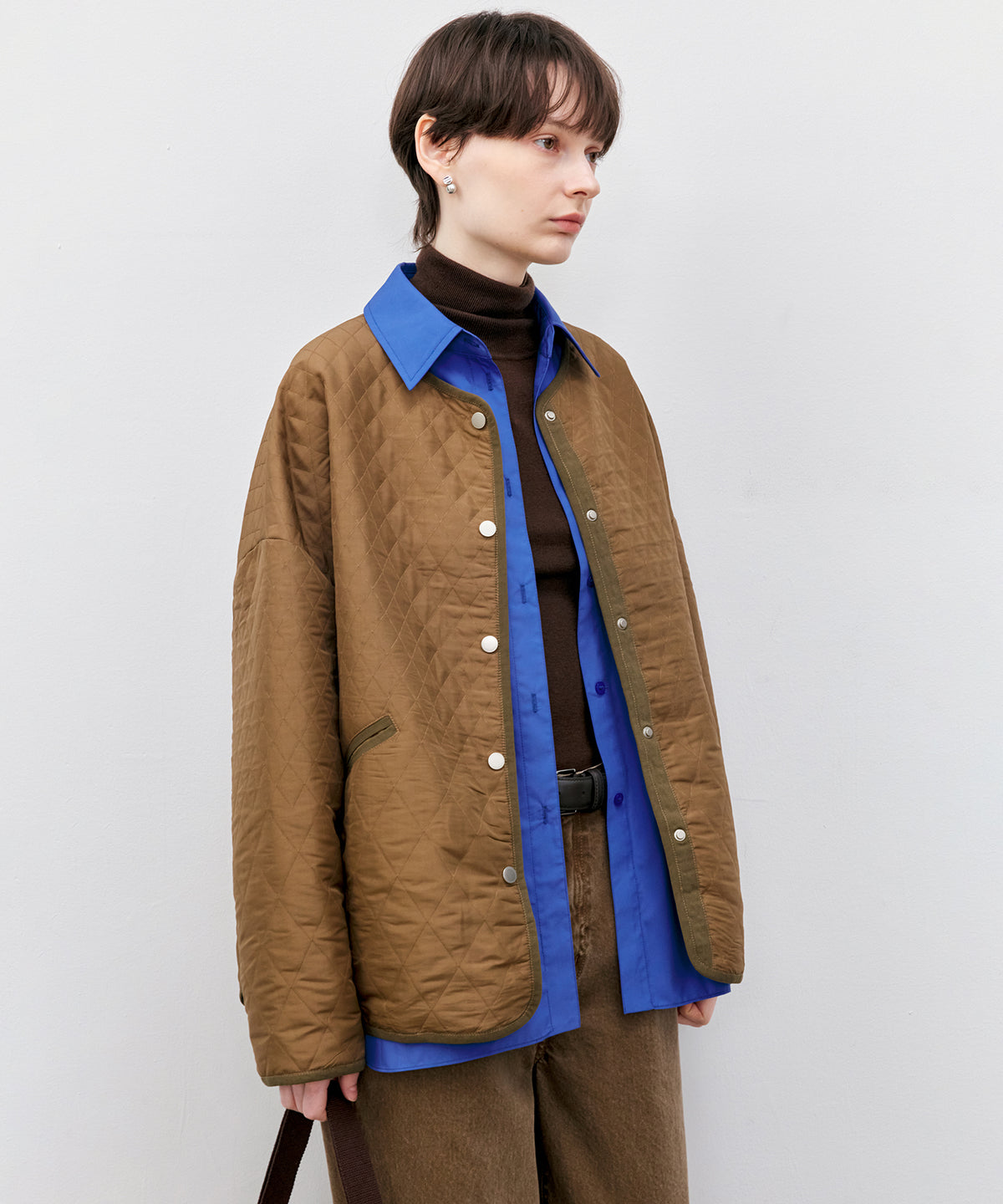 Multi-Way Oversized Collar Shirt