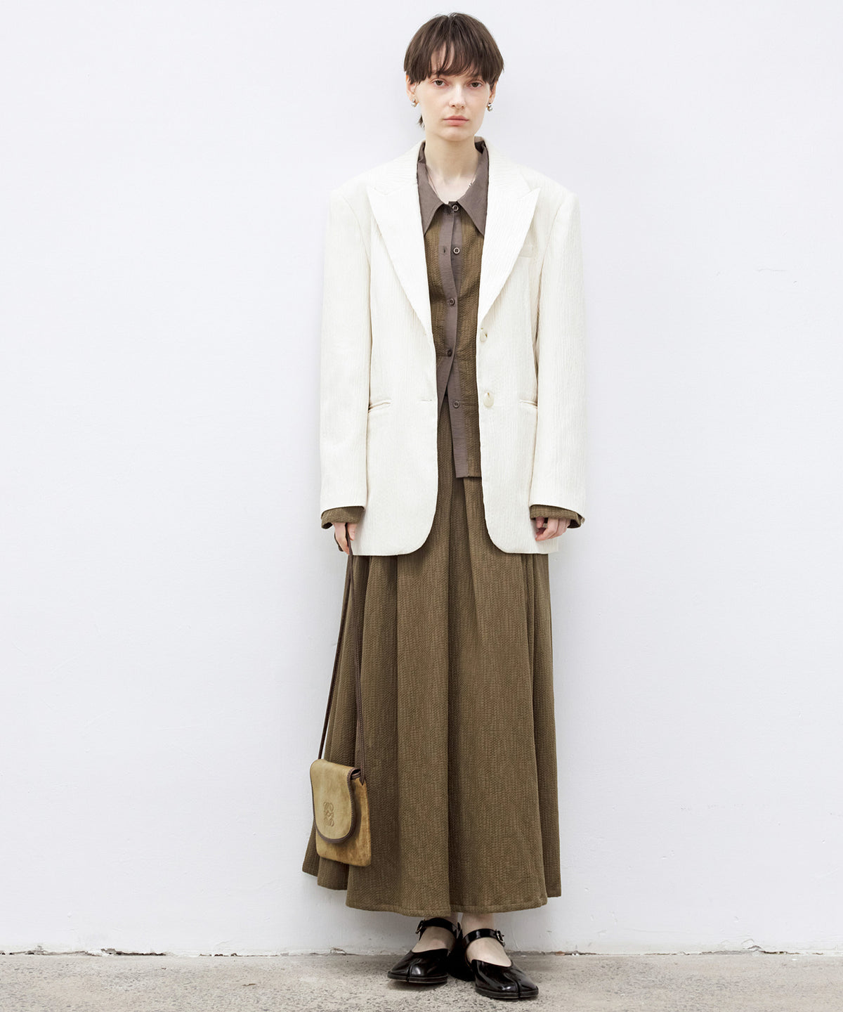 Textured Oversized Tailored Jacket