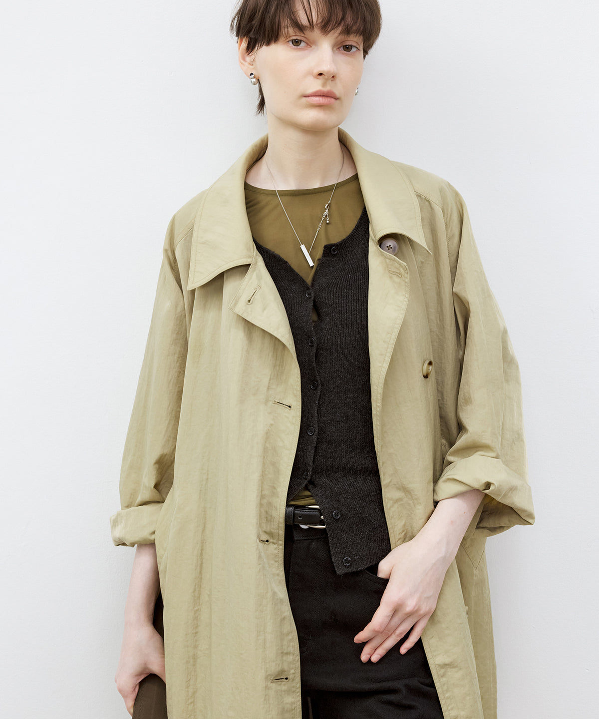 Sheer Crew Neck Long Sleeve Top