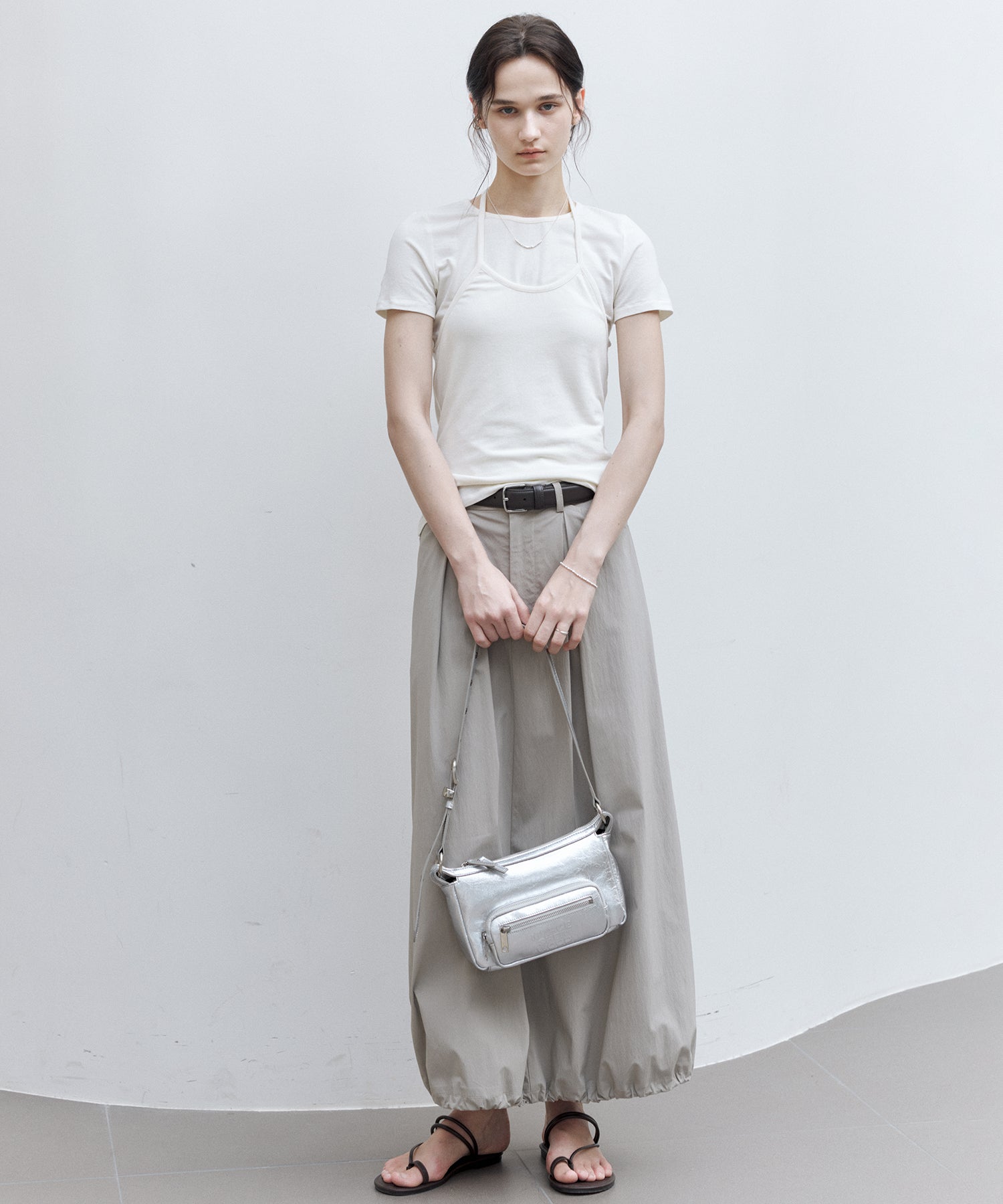 Layered Halter Neck T-Shirt Set