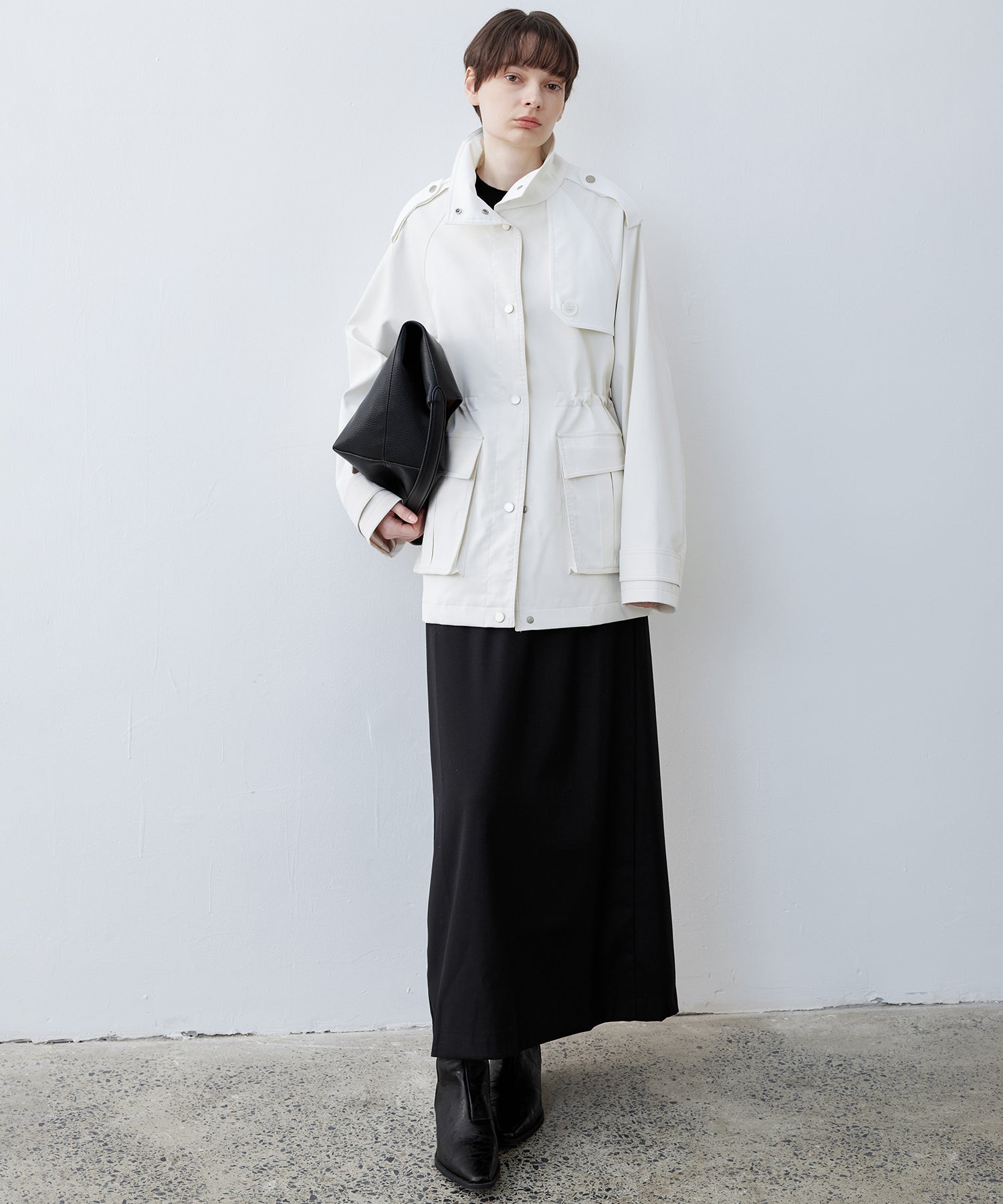 Stand Collar Utility Jacket