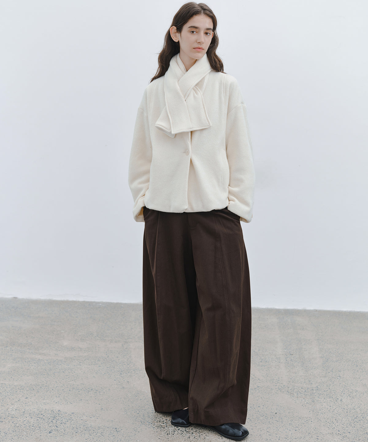 「10月下旬出荷予定」Oversized Cape Short Coat