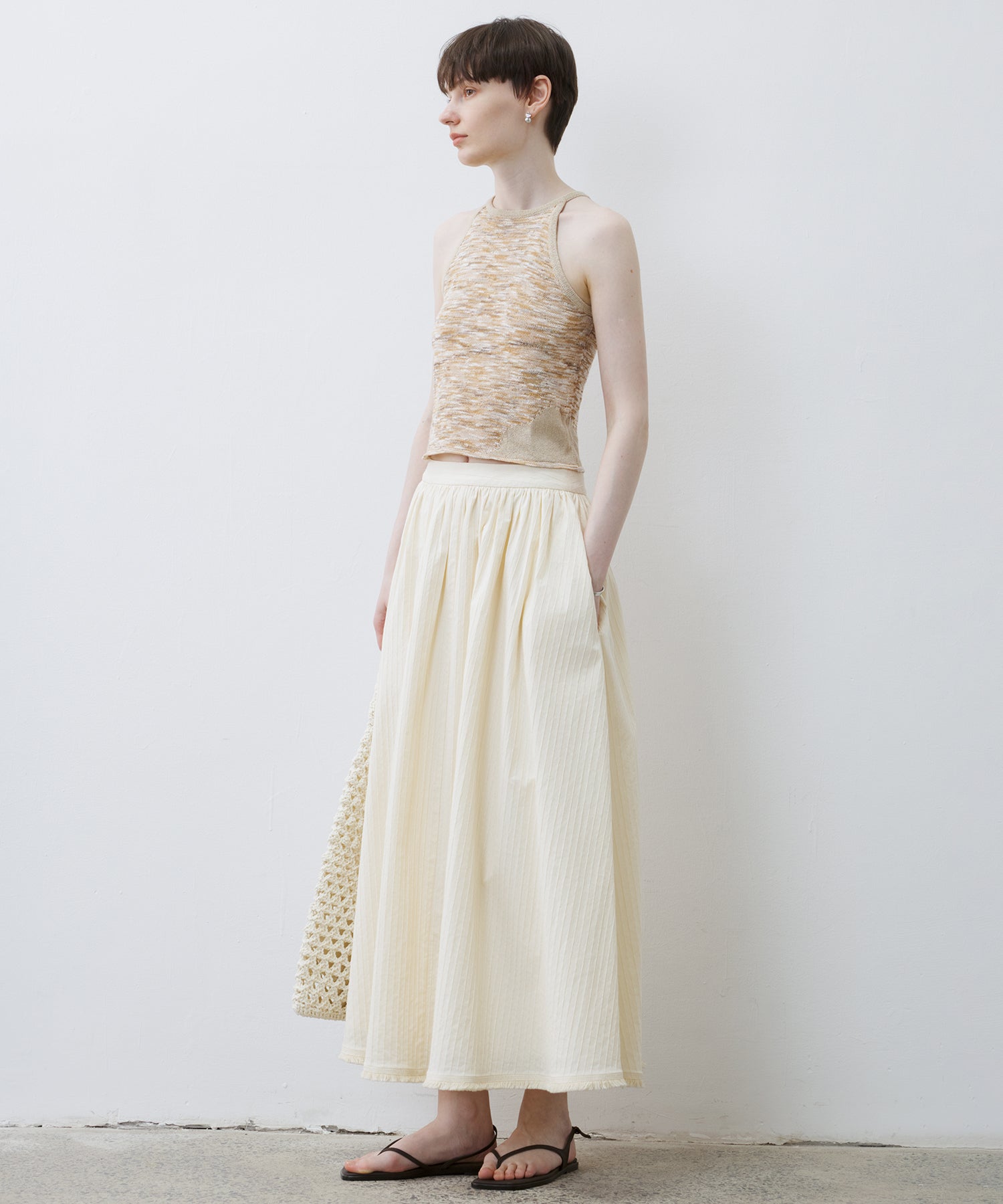 Melange Knit Halter Tank