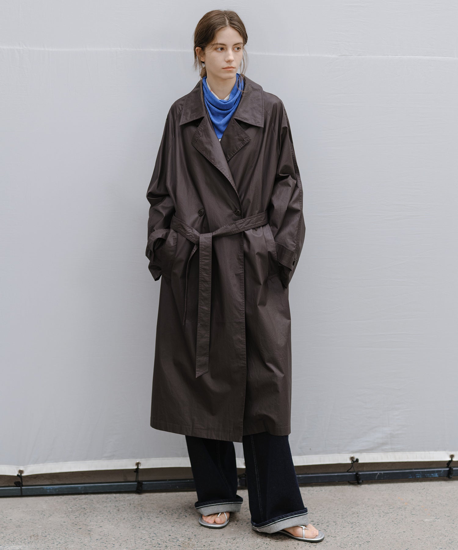 "Shipping late February to early March" Oversized Belted Long Trench Coat