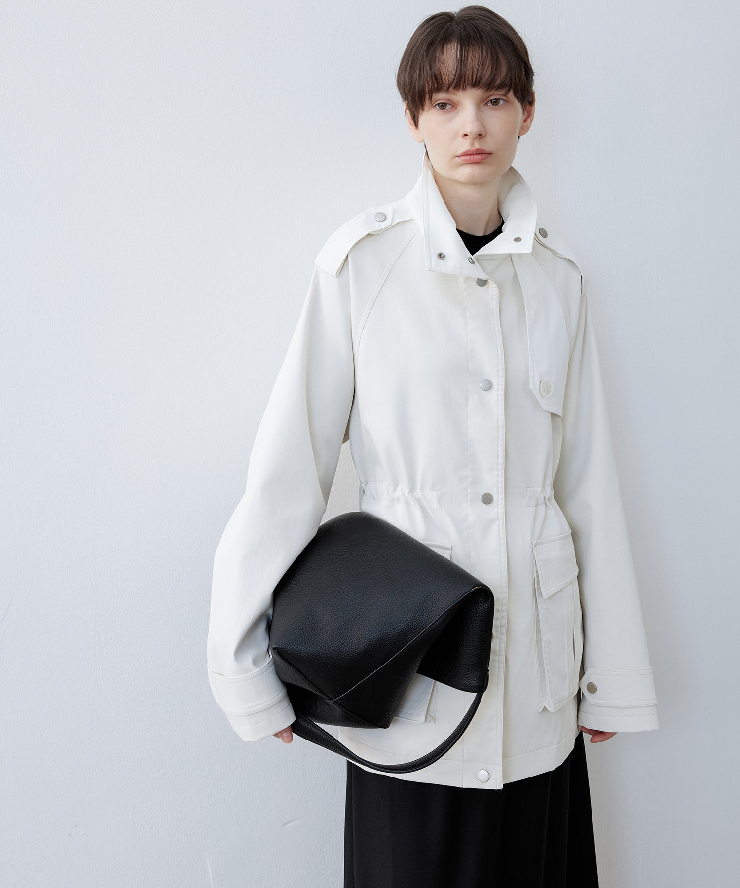 Stand Collar Utility Jacket