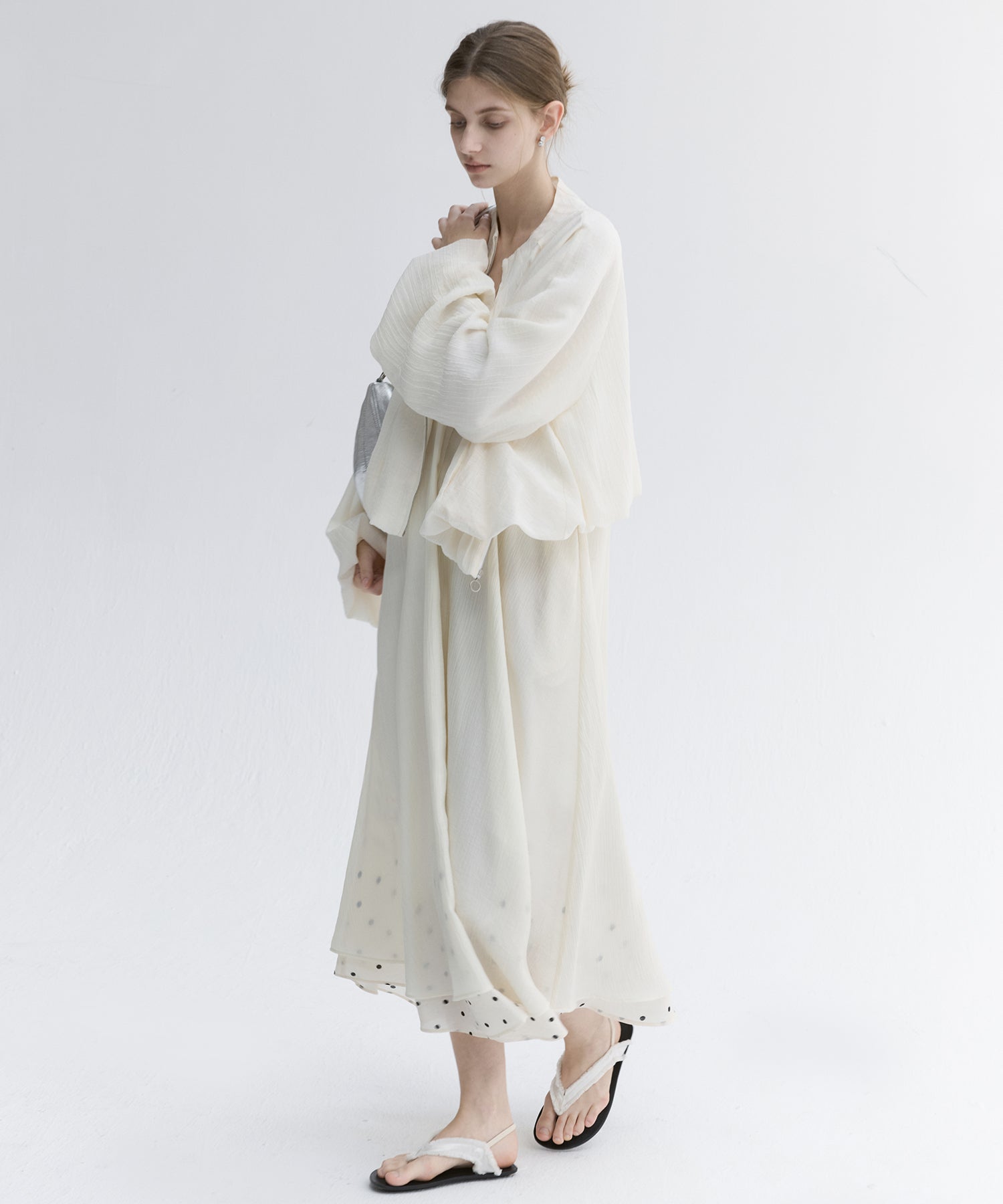 Layered Sheer Cami Long Dress