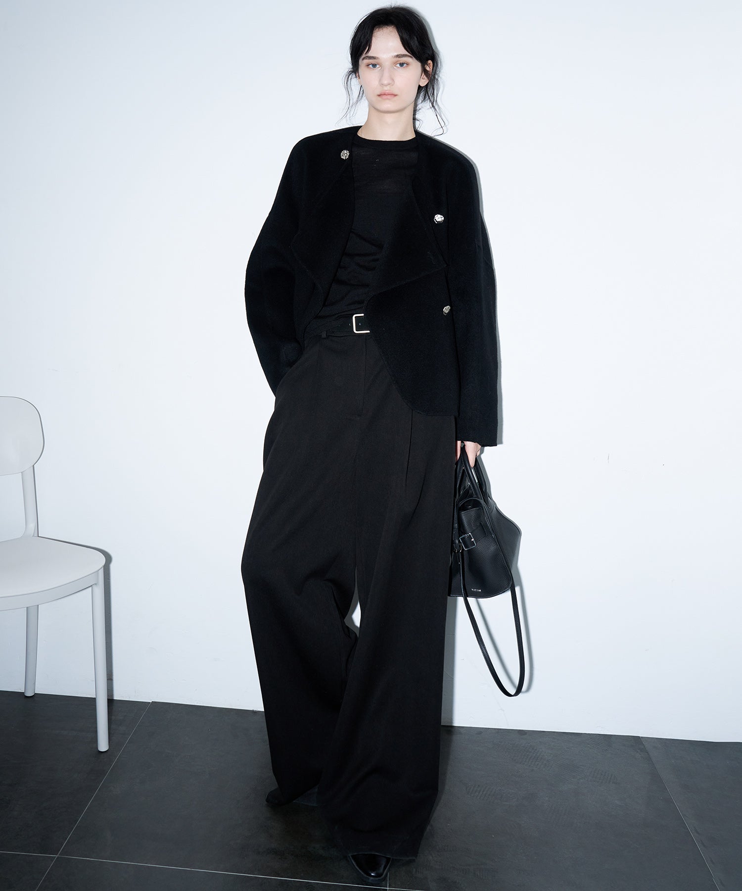 100% Wool Multi-Button Double-Face Short Coat