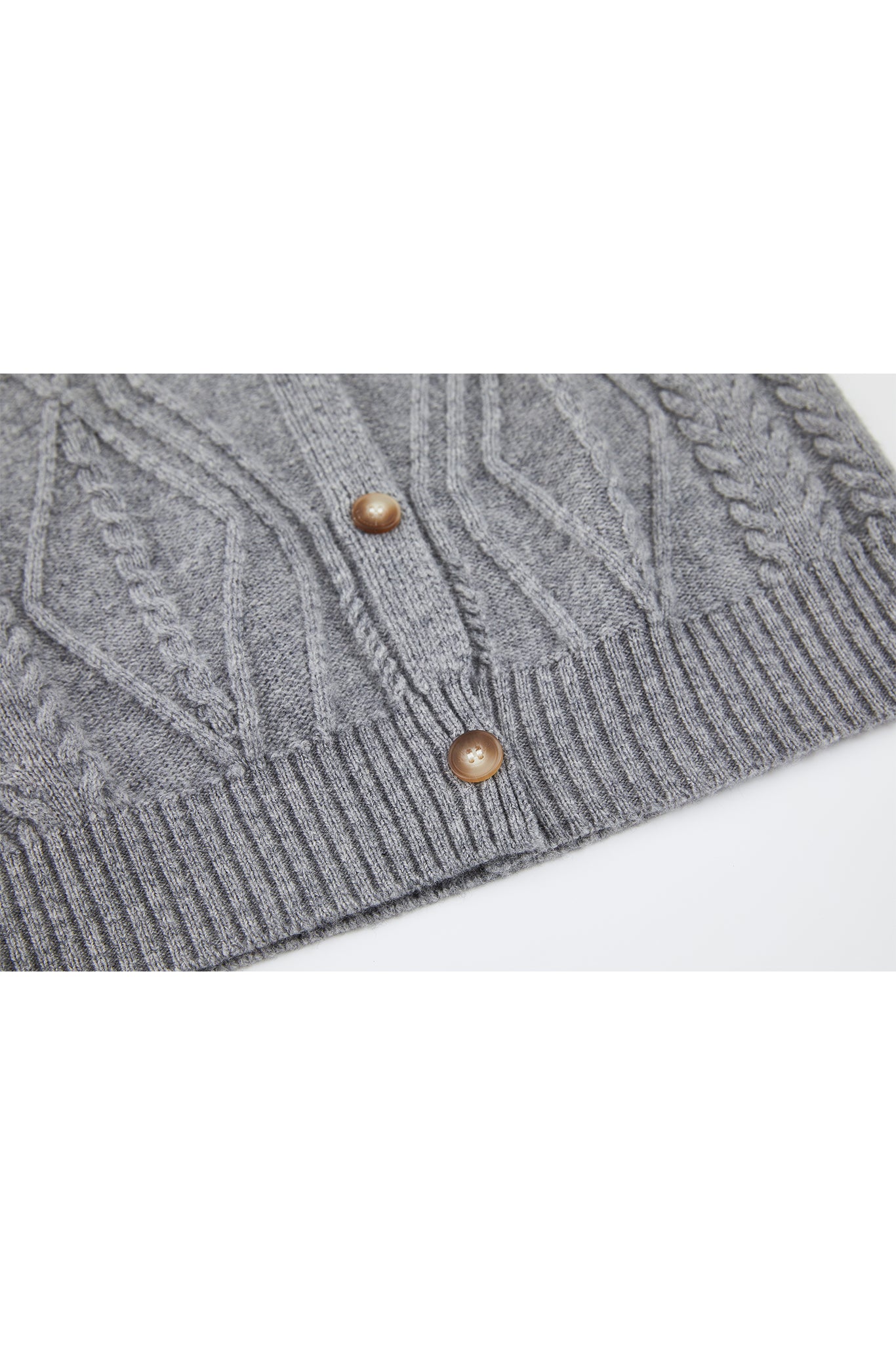 Wool Cable-Knit Vest