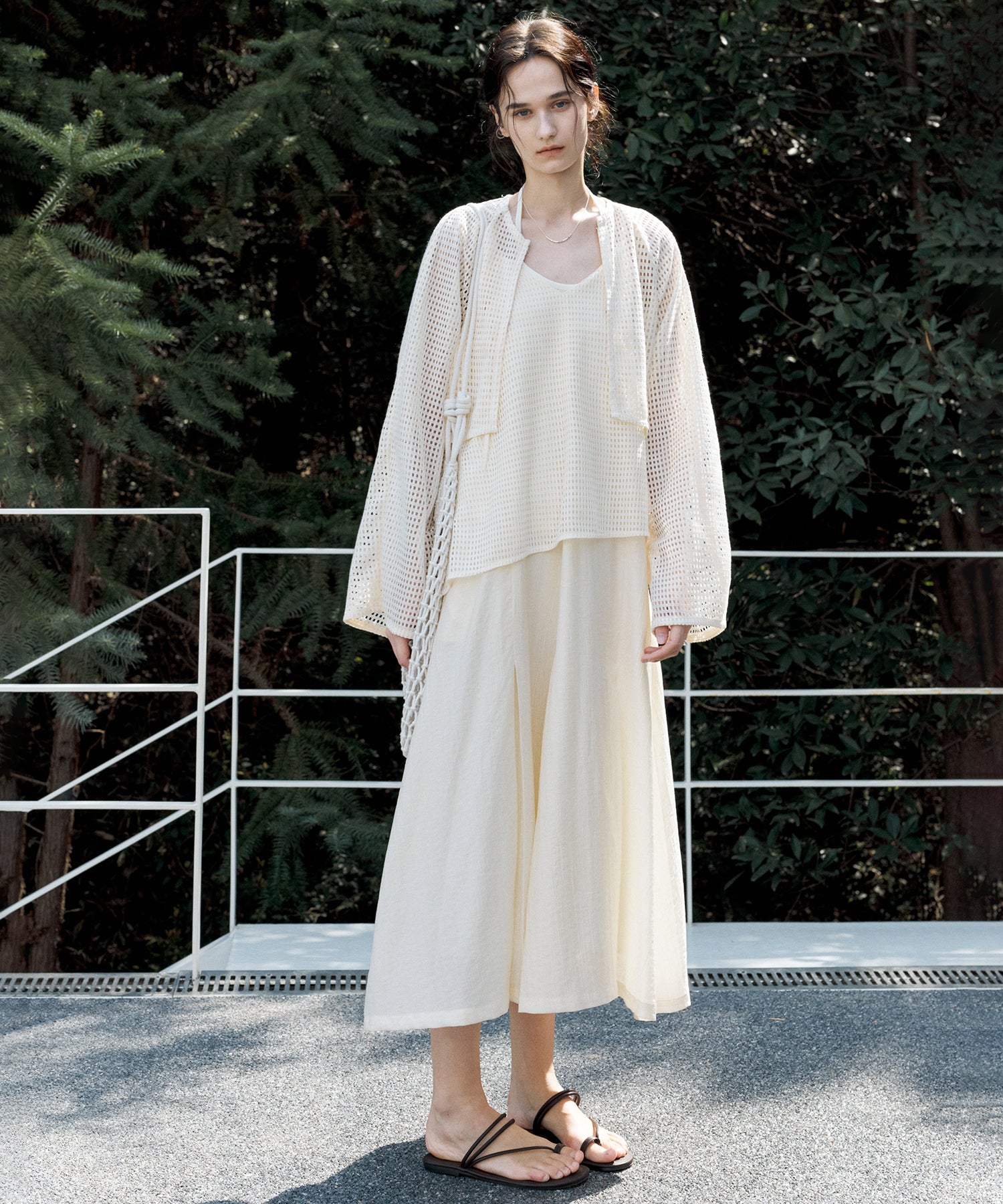 Sheer Cutwork Short Bolero Cardigan