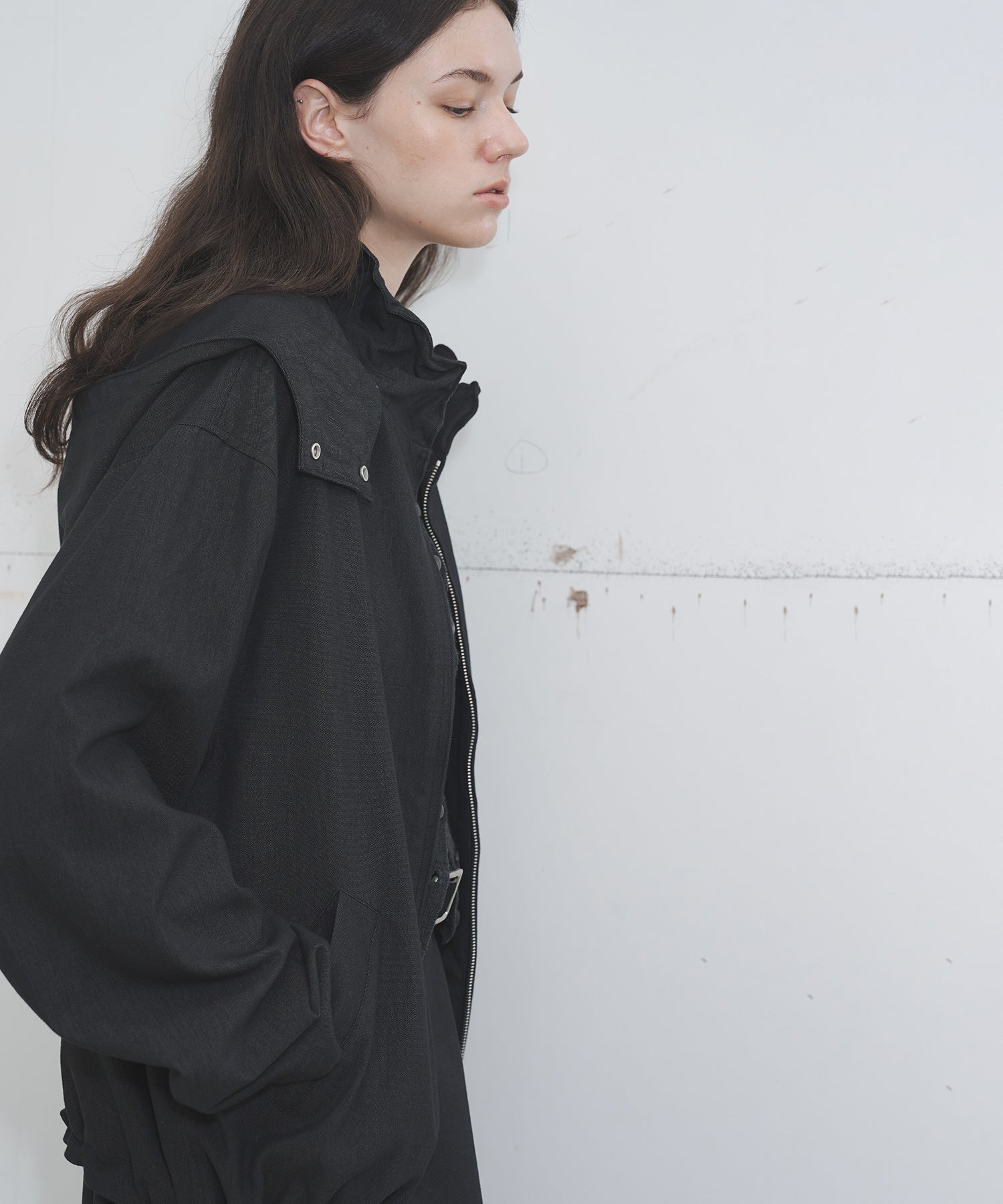 Frill-Collar Short Jacket