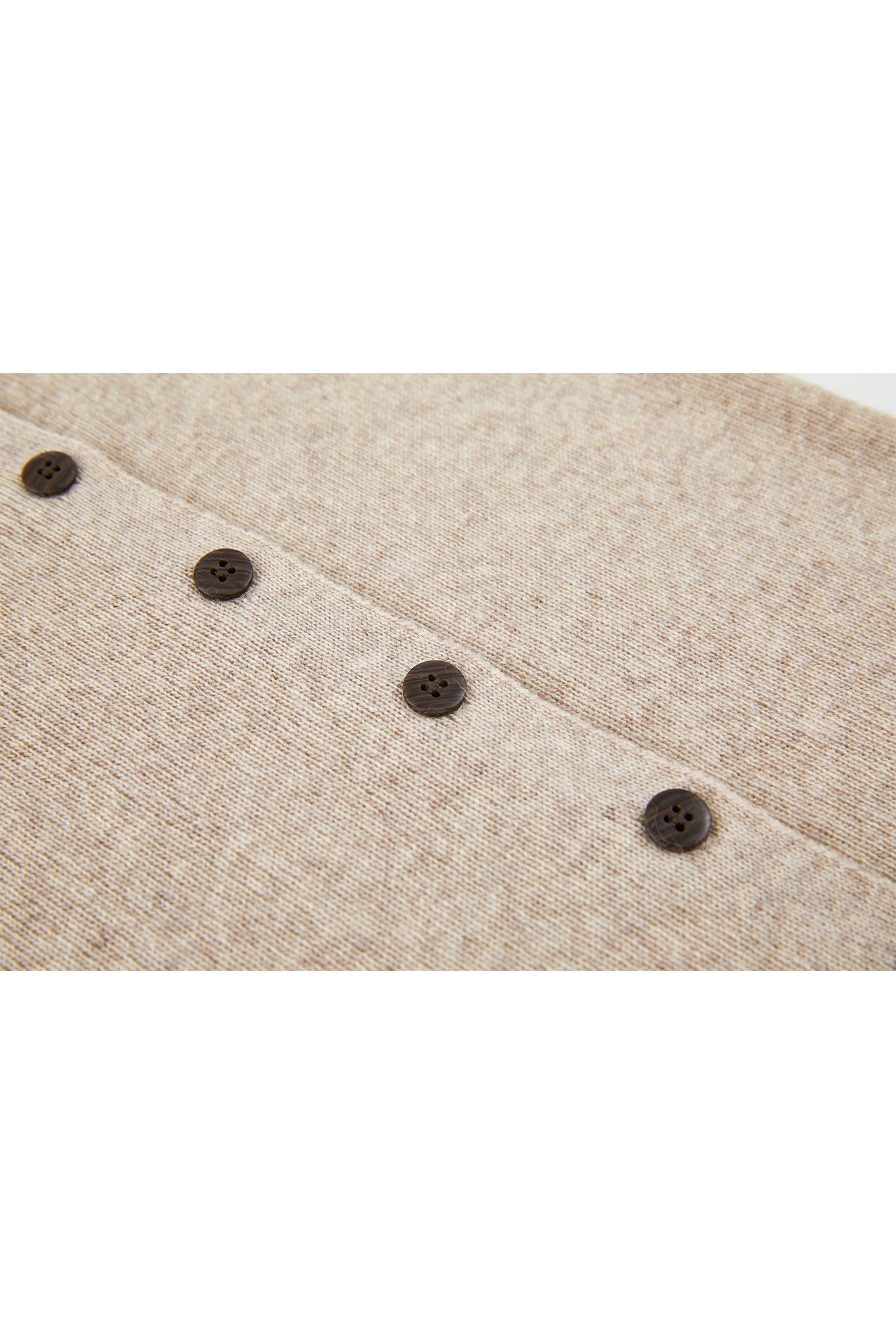 Front Button Soft Wool-Blend Knit Vest