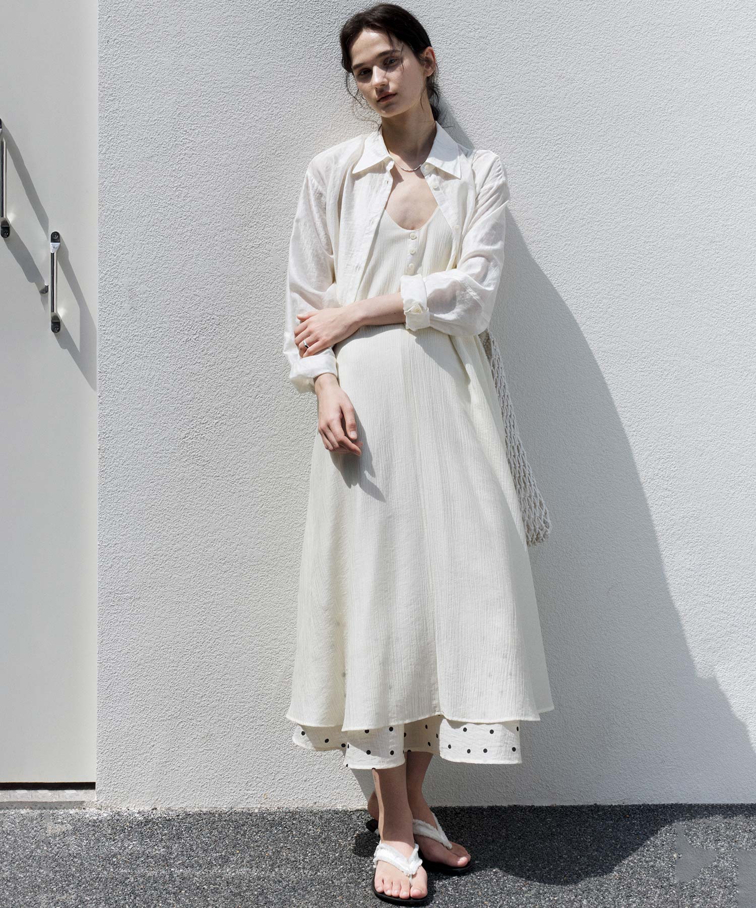 Layered Sheer Cami Long Dress