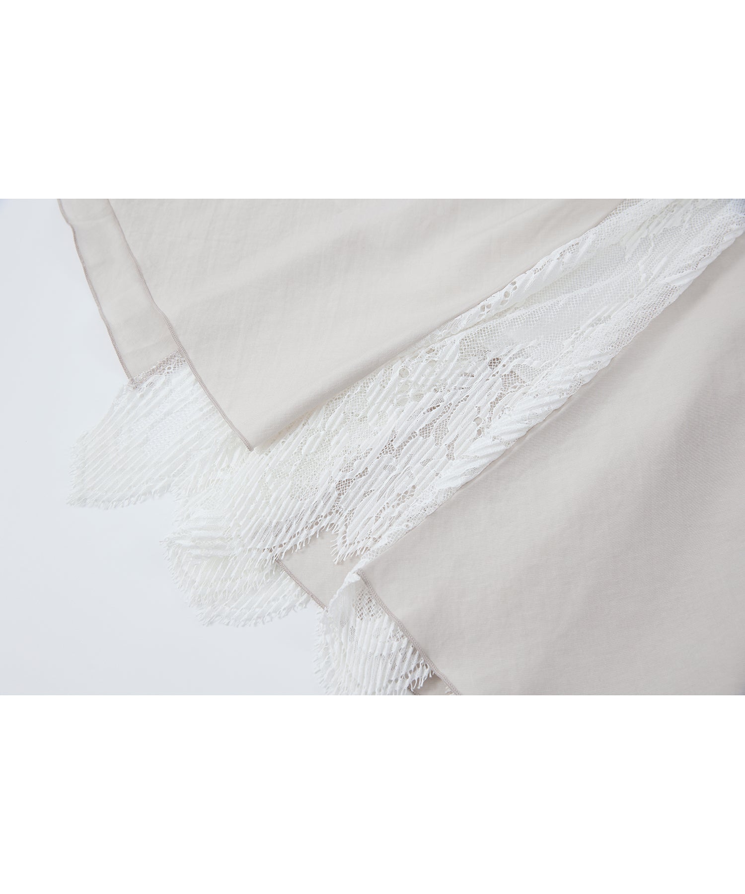 「7月中旬~下旬出荷」Lace Panel Flare Skirt