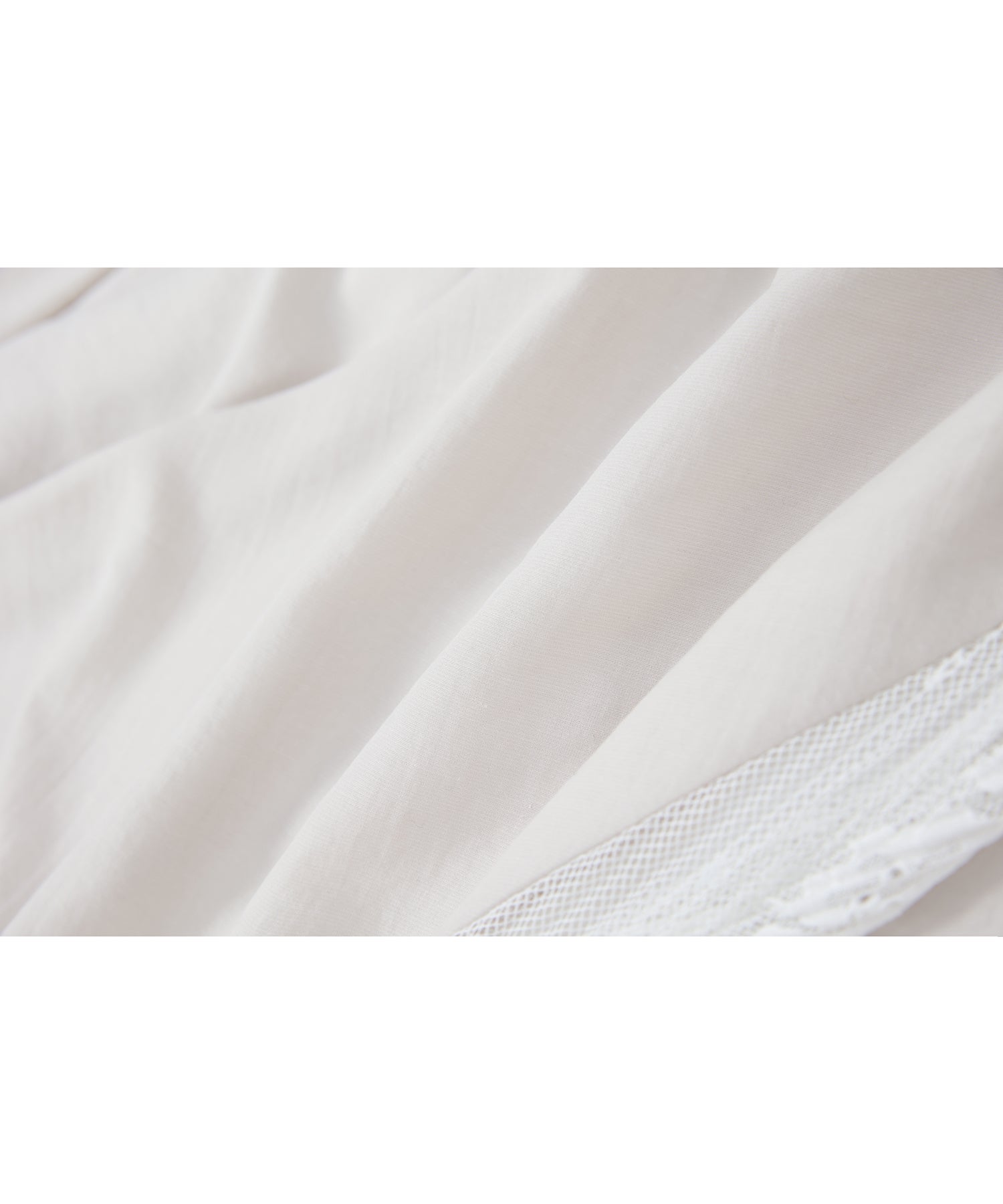 「7月中旬~下旬出荷」Lace Panel Flare Skirt