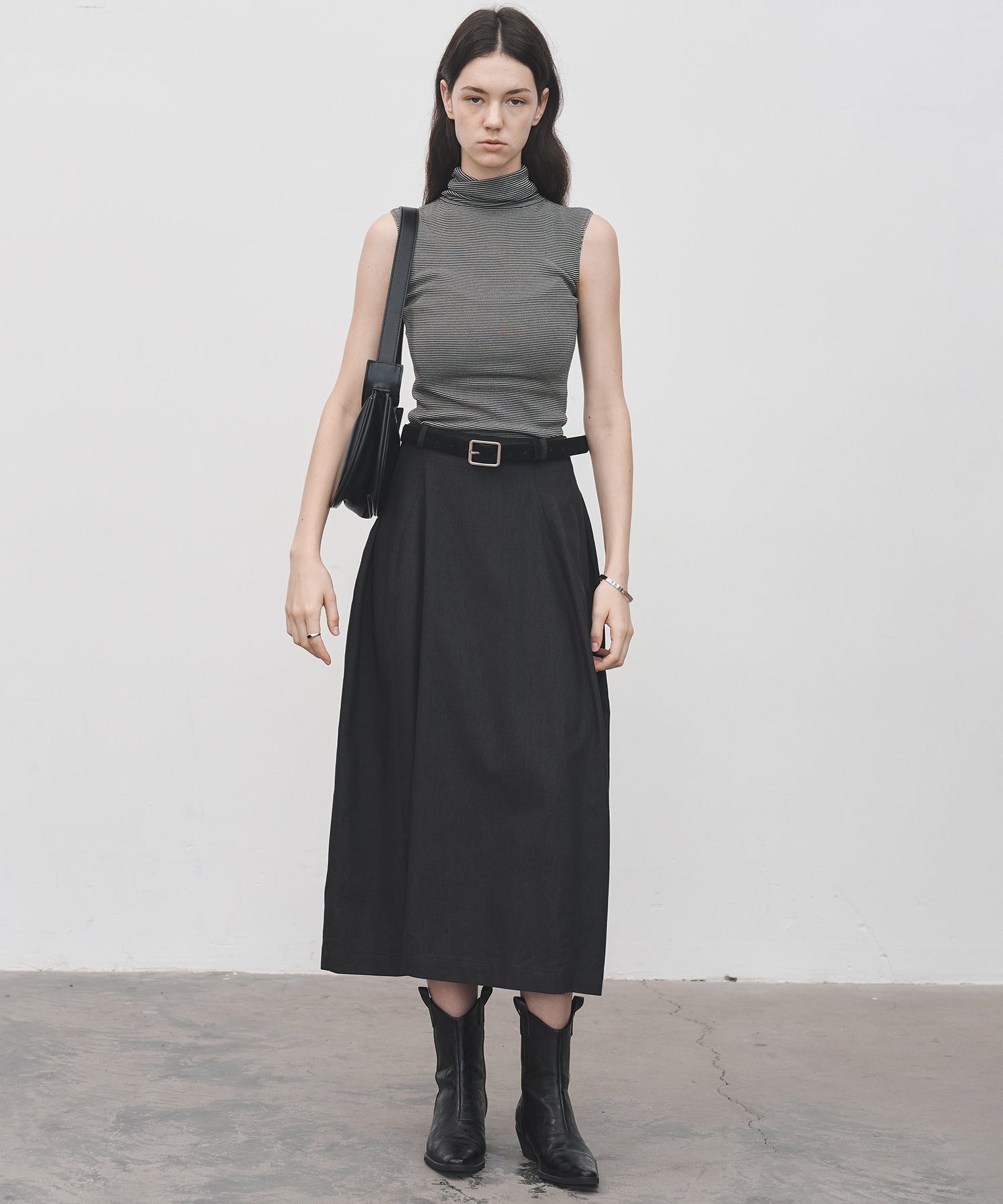 High-Waist Cocoon Balloon Skirt