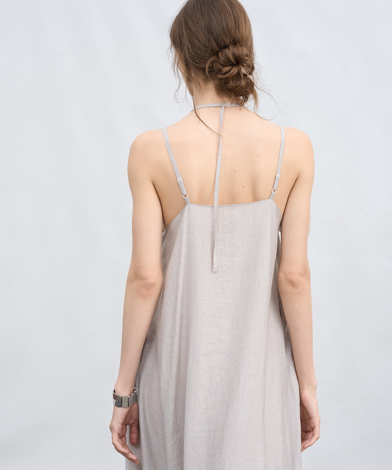 「6月上旬~中旬出荷」Asymmetrical Layered Cami Dress