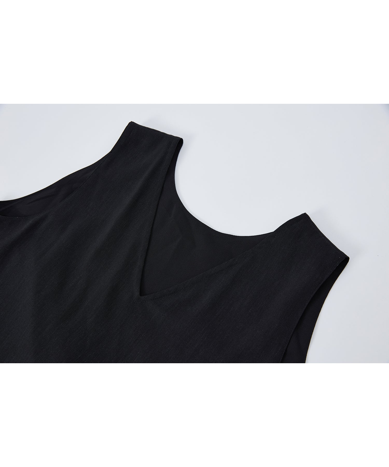 「7月中旬~下旬出荷」Linen Blend Pleated Docking Dress