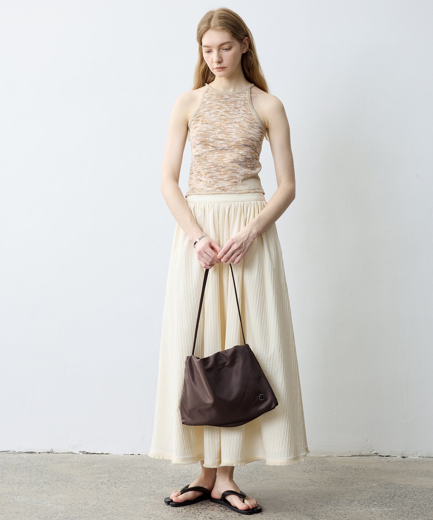 Melange Knit Halter Tank