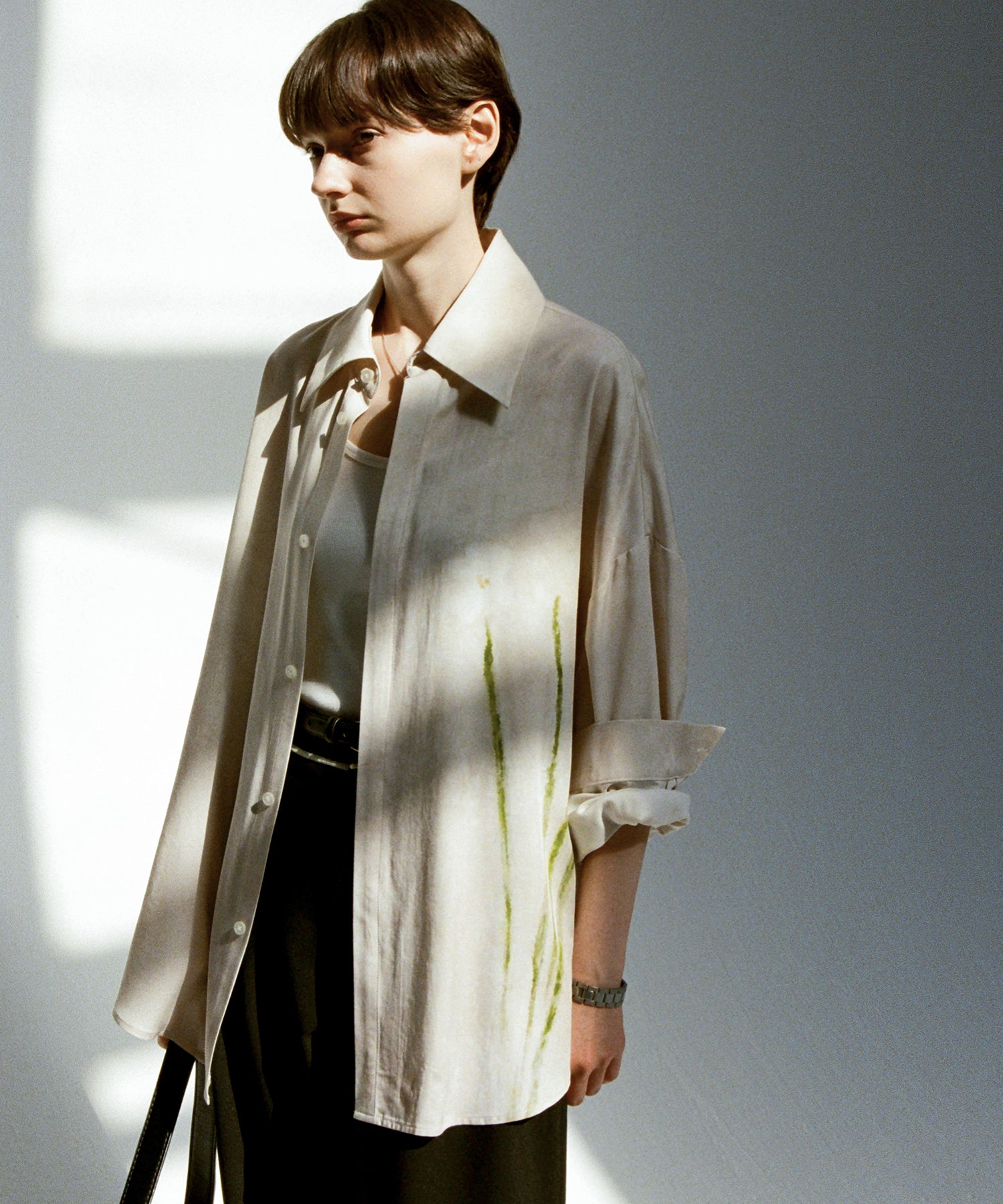 Floral Print Oversized Shirt