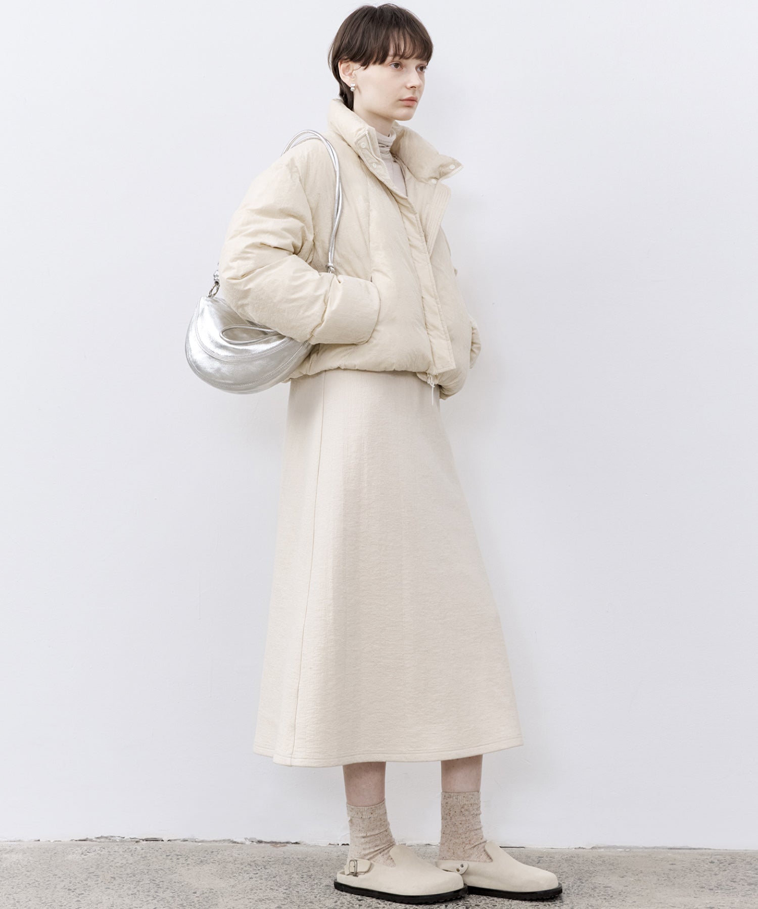 Flocked Finish Down Jacket