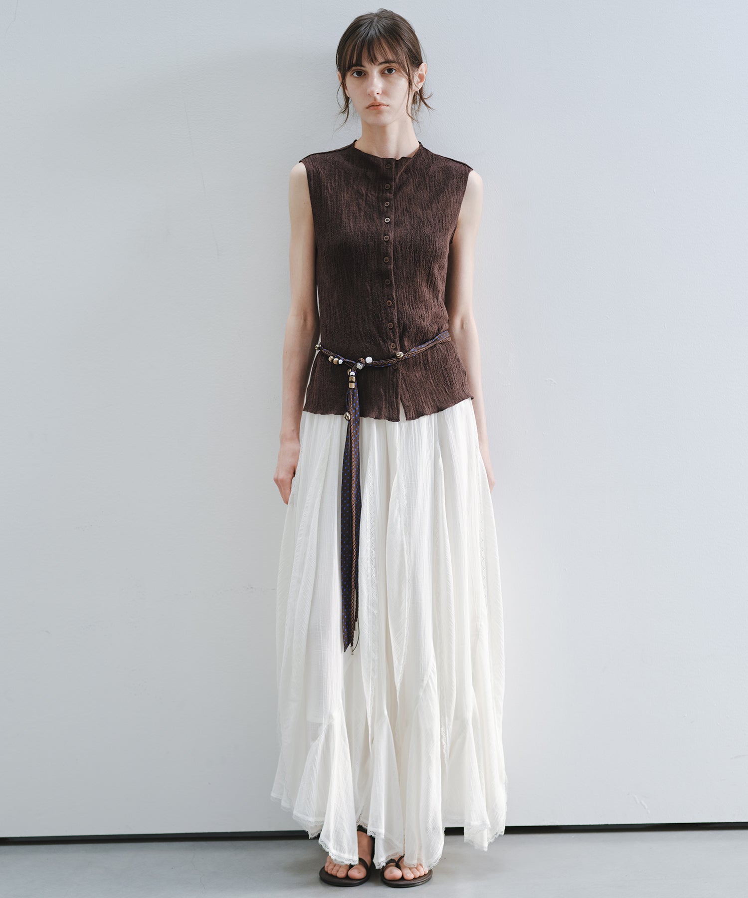 「6月上旬~中旬出荷」Handcrafted Beaded Cord Belt