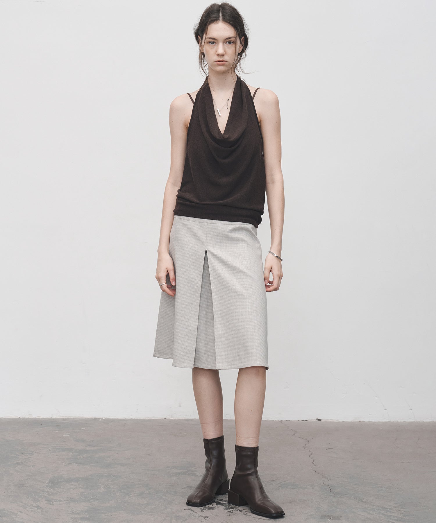Drape Neck Halter Top