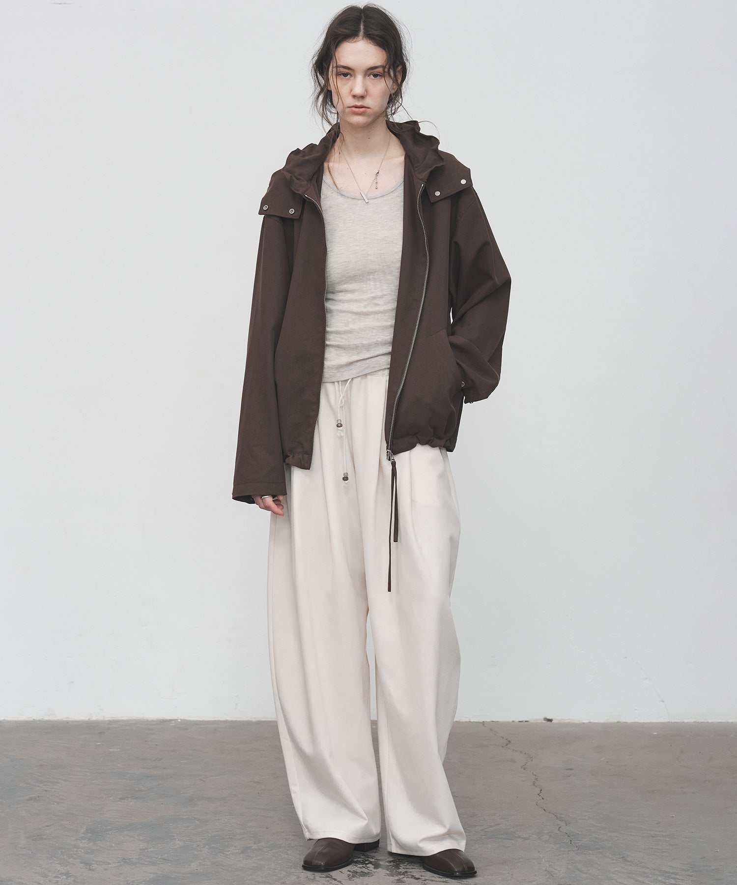 Frill-Collar Short Jacket