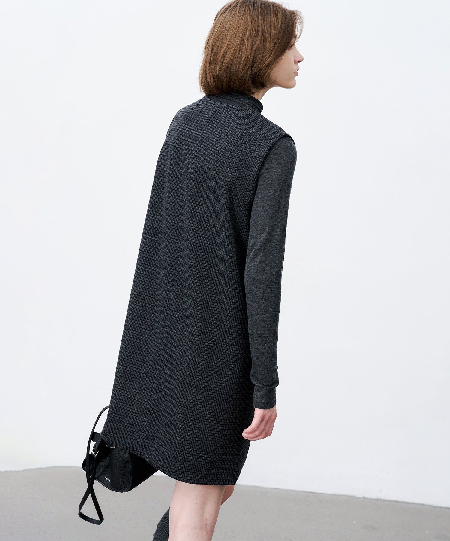 Slim-Fit Wool Turtleneck Knit Top