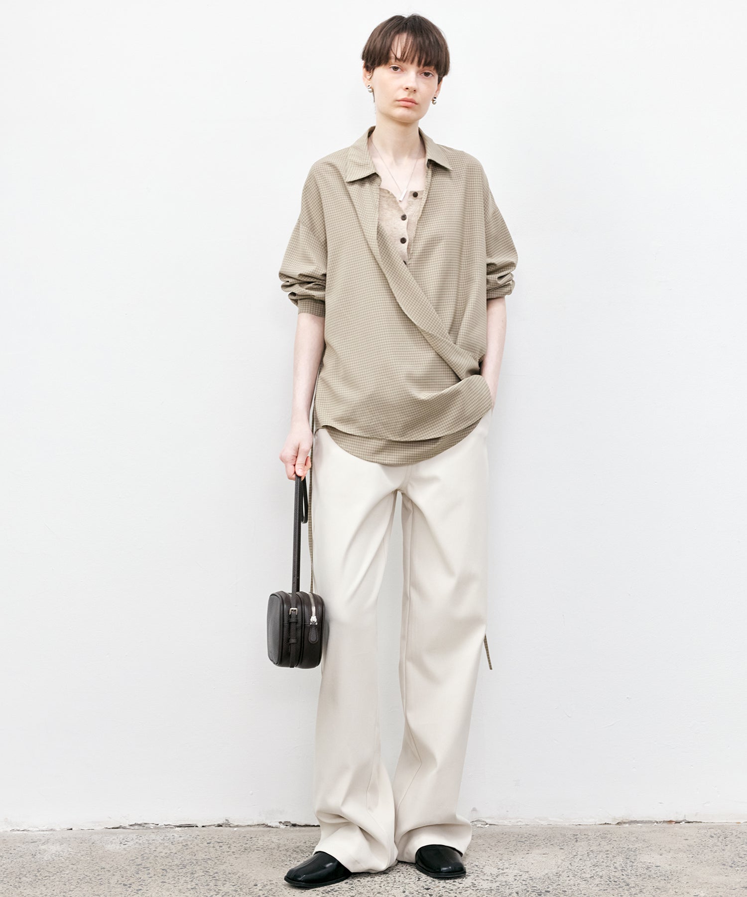 White Straight-Leg Pants