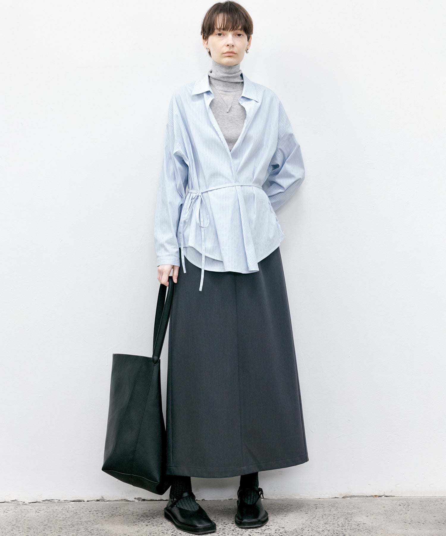 Plaid Asymmetric Shirt