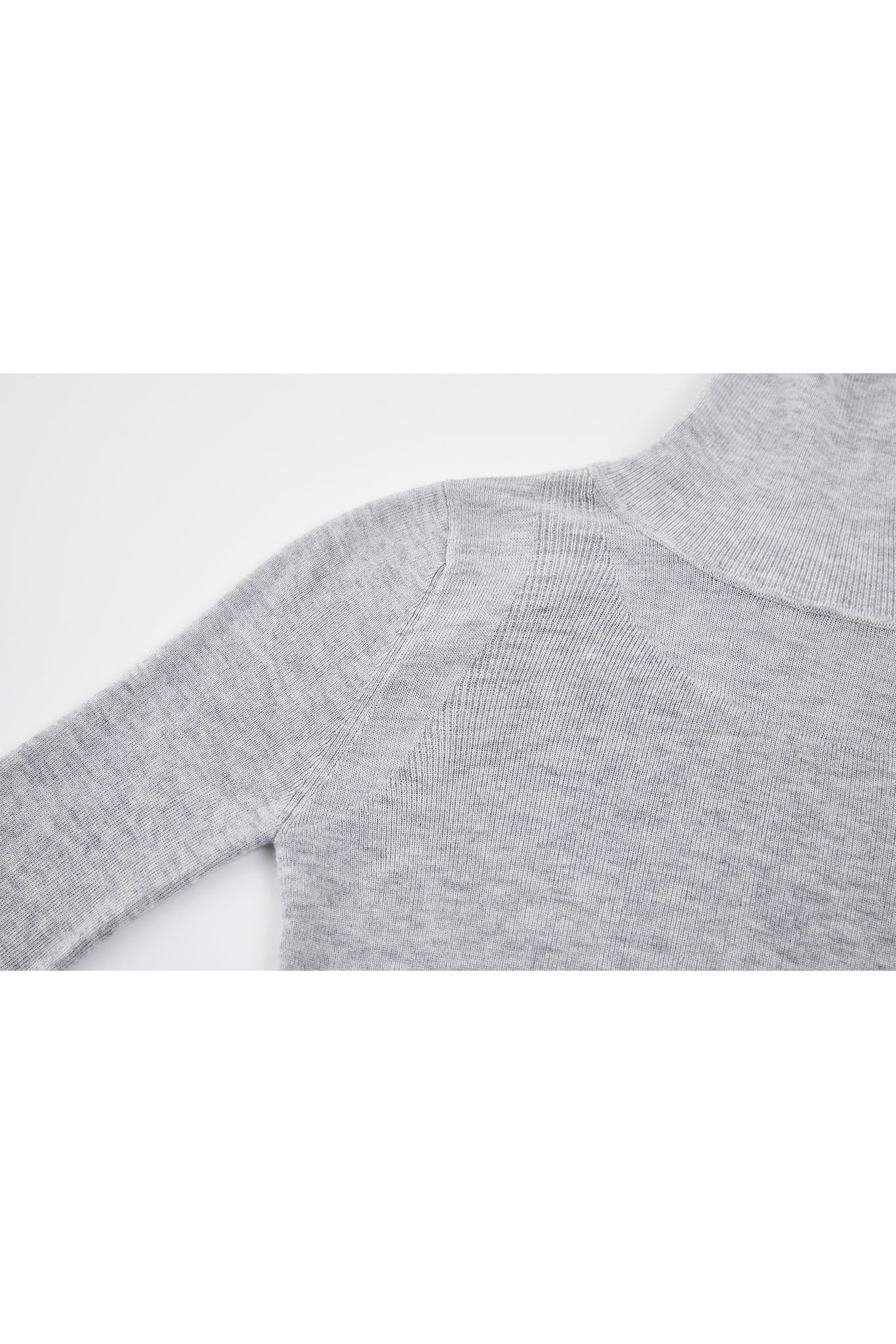 Contrast Panel Turtleneck Top