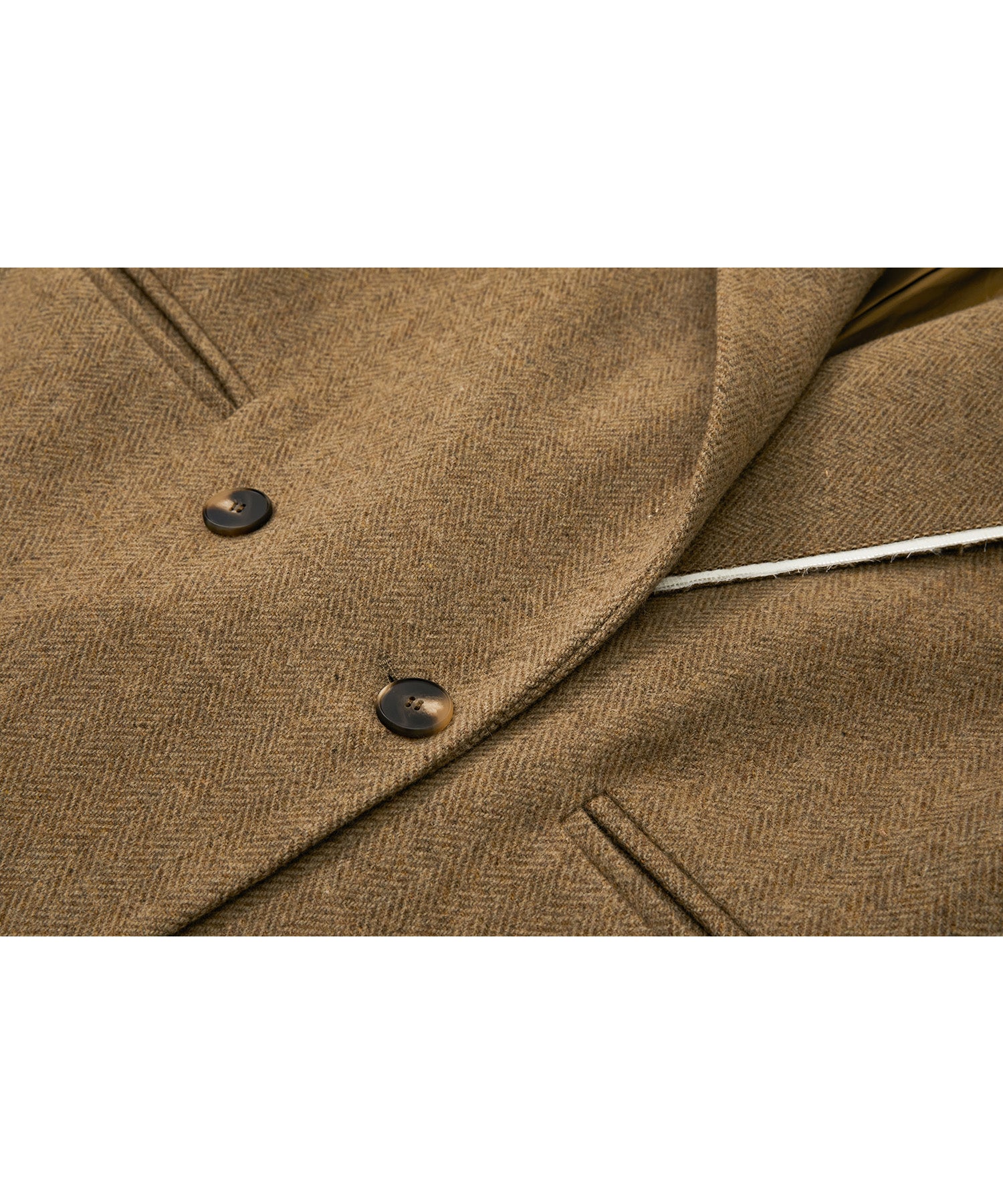 Deconstructed Peak Lapel Two-Button Coat