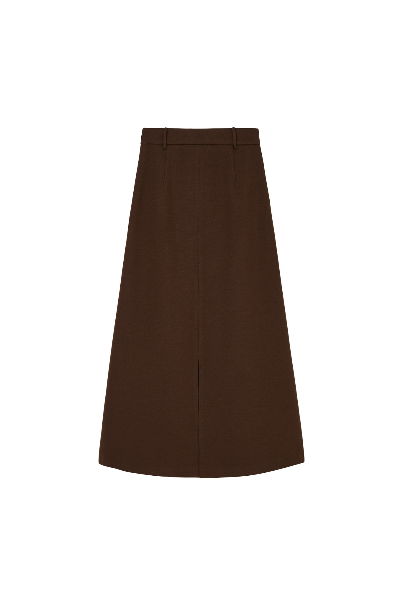 Wrap-Style Back Slit Skirt