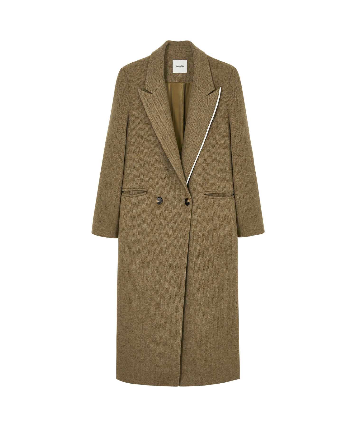 Deconstructed Peak Lapel Two-Button Coat