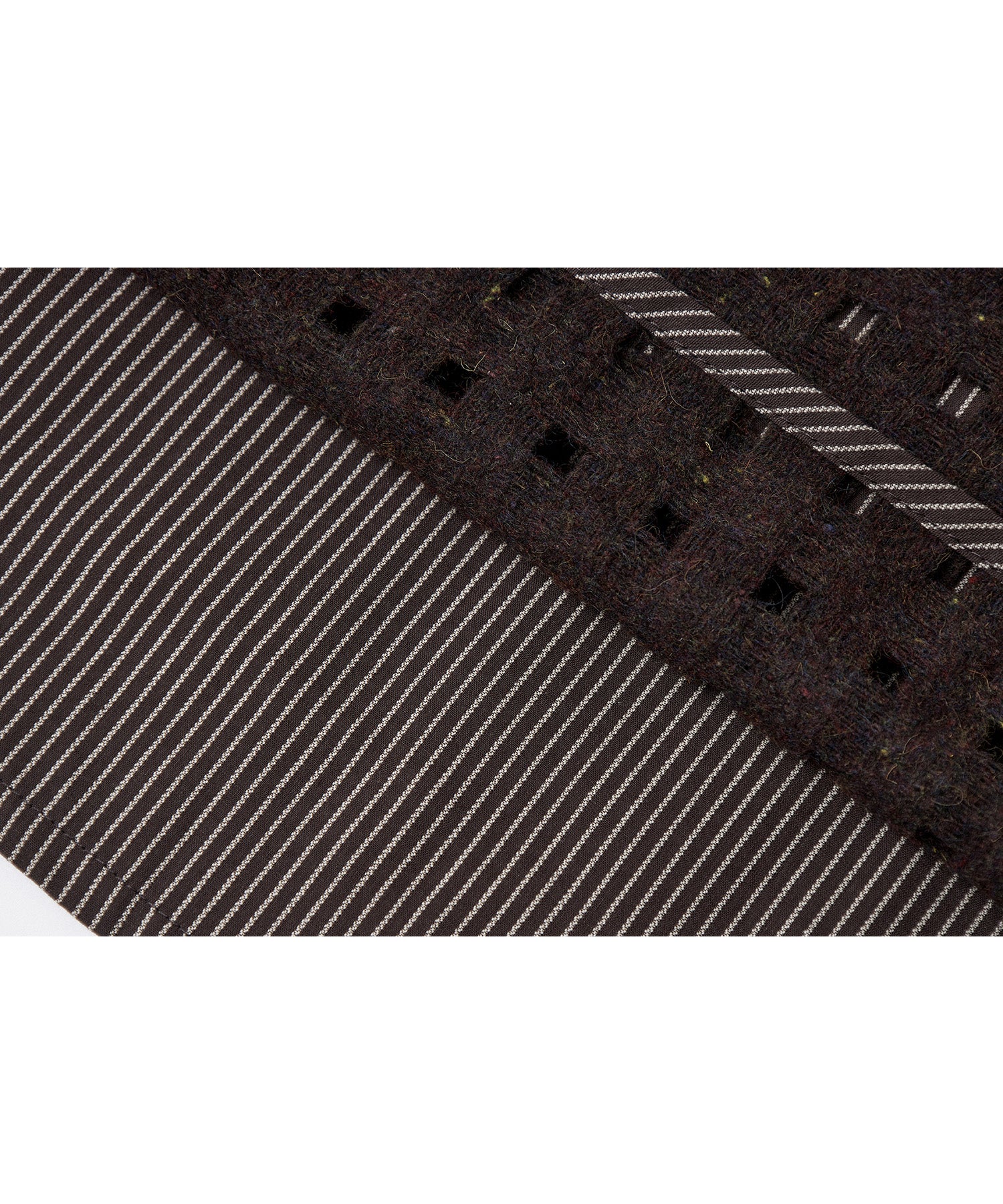 Cut-Out Layered High-Waist A-Line Midi Flare Skirt