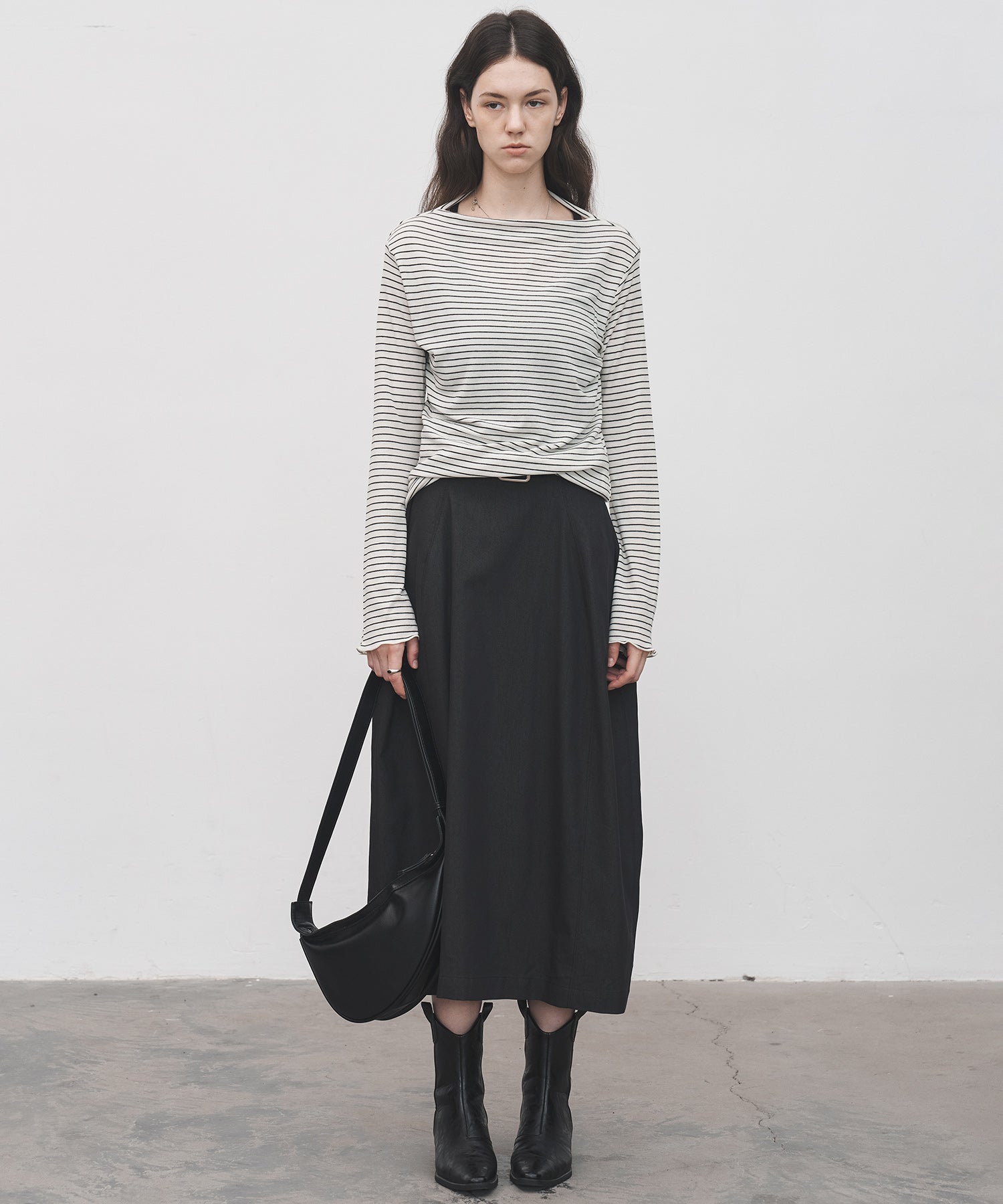 High-Waist Cocoon Balloon Skirt