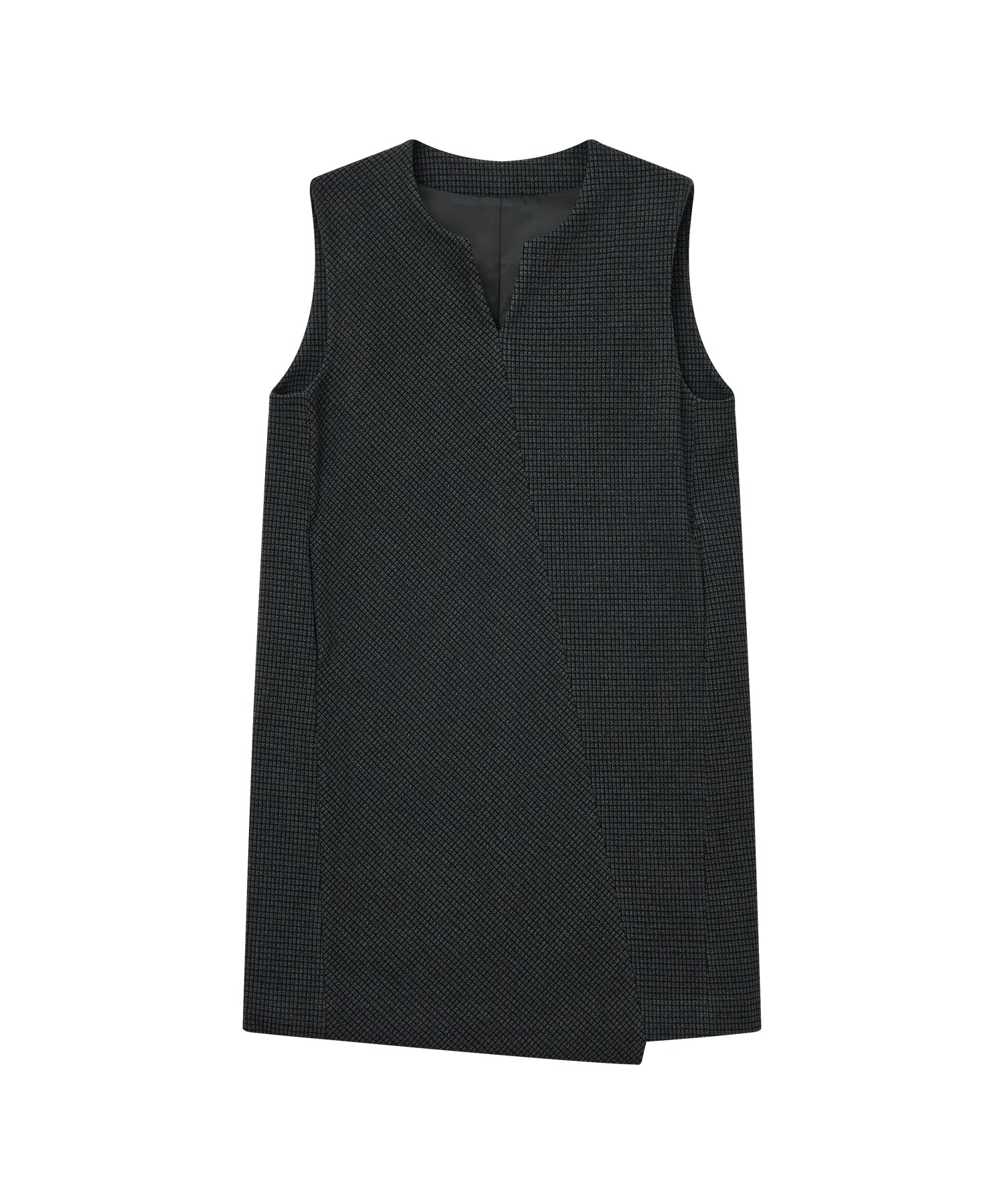 Jacquard Check Straight Jumper Dress