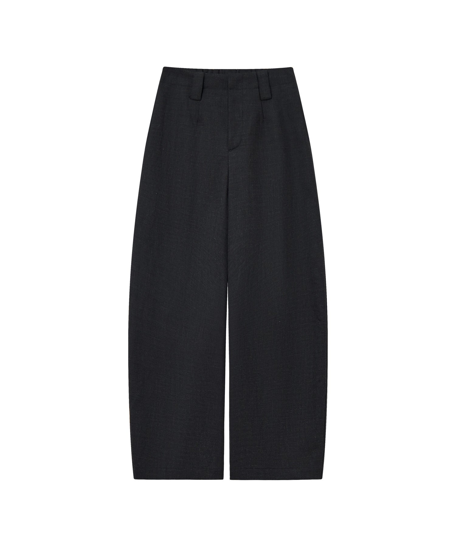 Thick Fabric Cropped Wide-Leg Pants