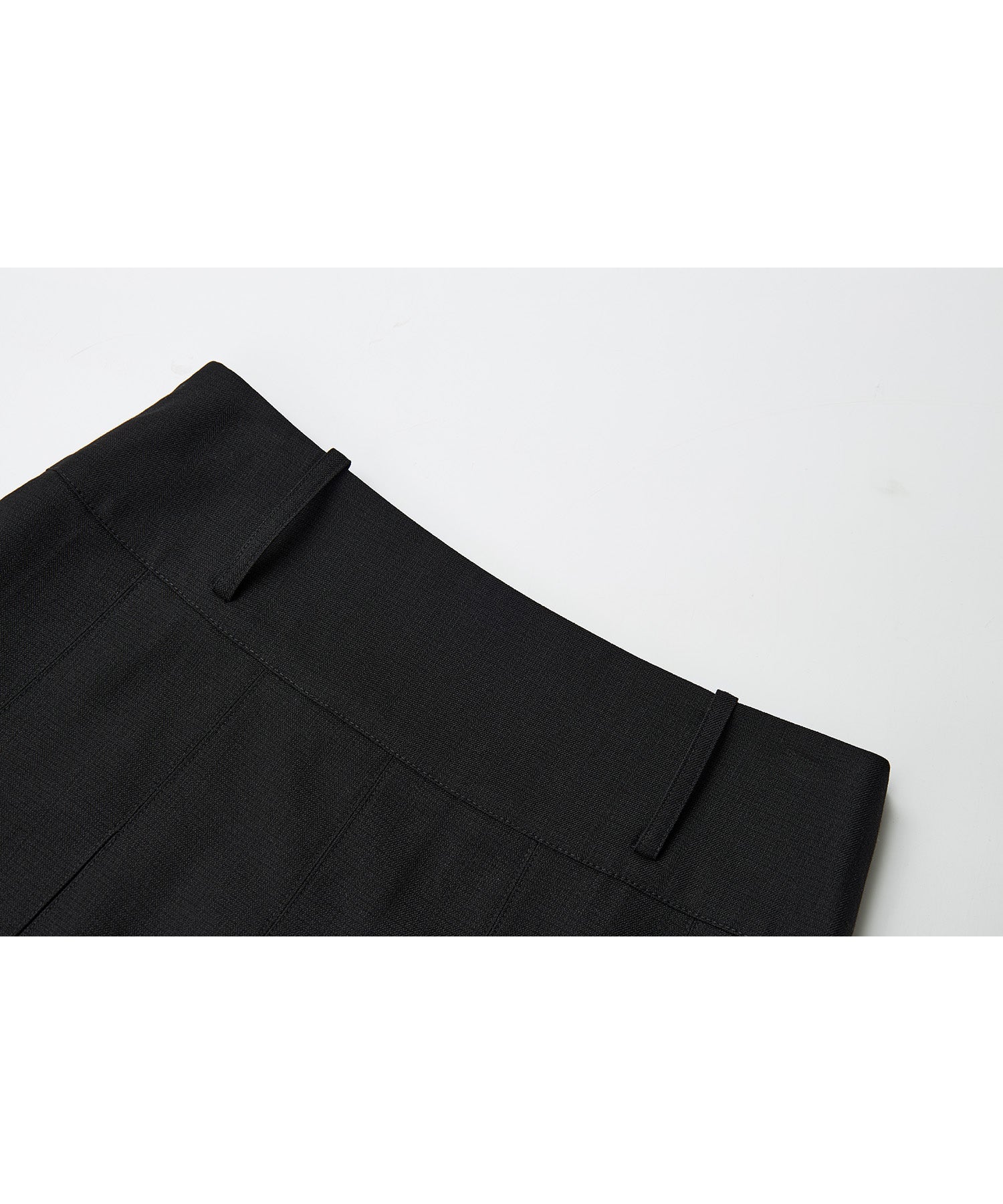 2-Way Pleated Suit Midi Skirt – High Waist A-Line Fit